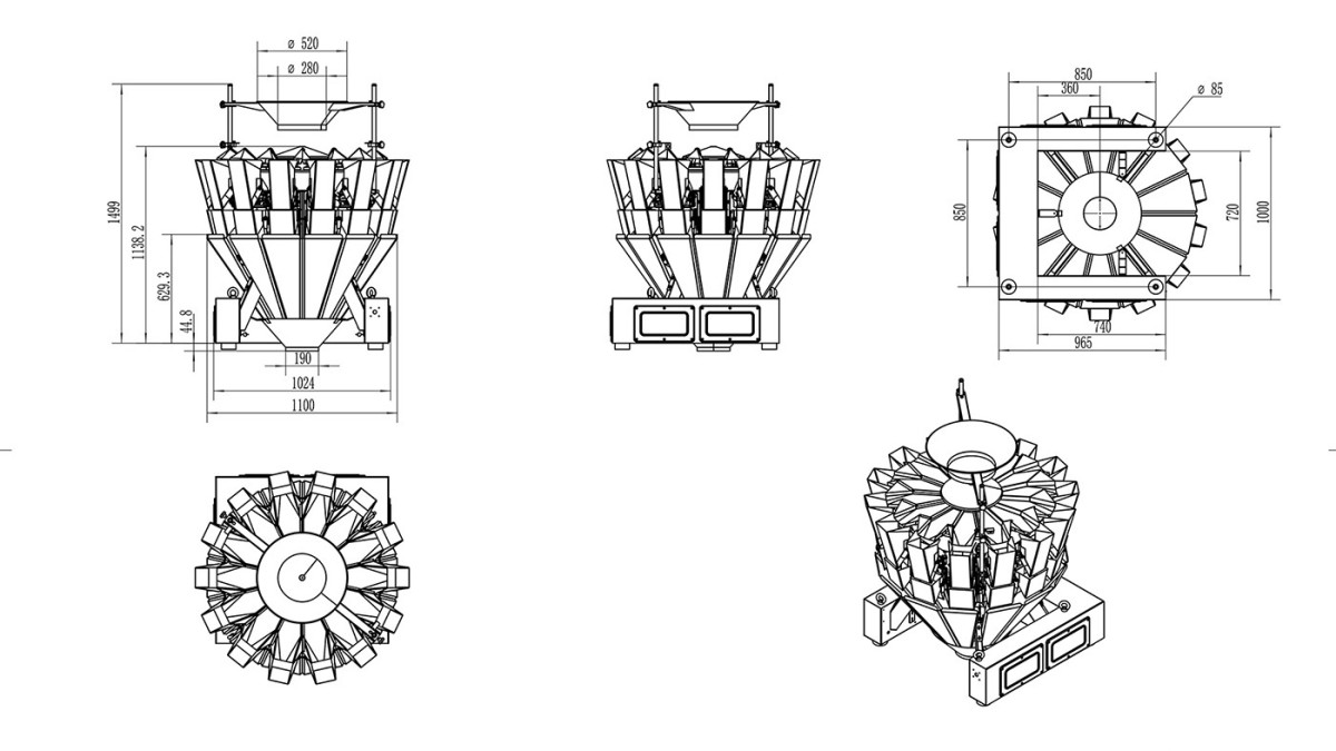 内销款14头1.6升组合秤0