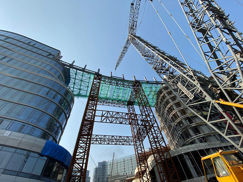 Steel structure landscape bridge