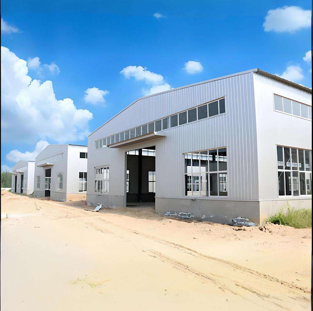 Modern Steel Warehouse: Modular Prefab Factory, Low-Cost Industrial Shed