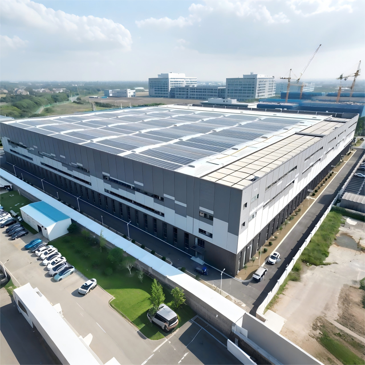 Prefabricated Steel Workshop Building with Integrated Crane Systems (Gantry/Bridge Crane, Customizable)