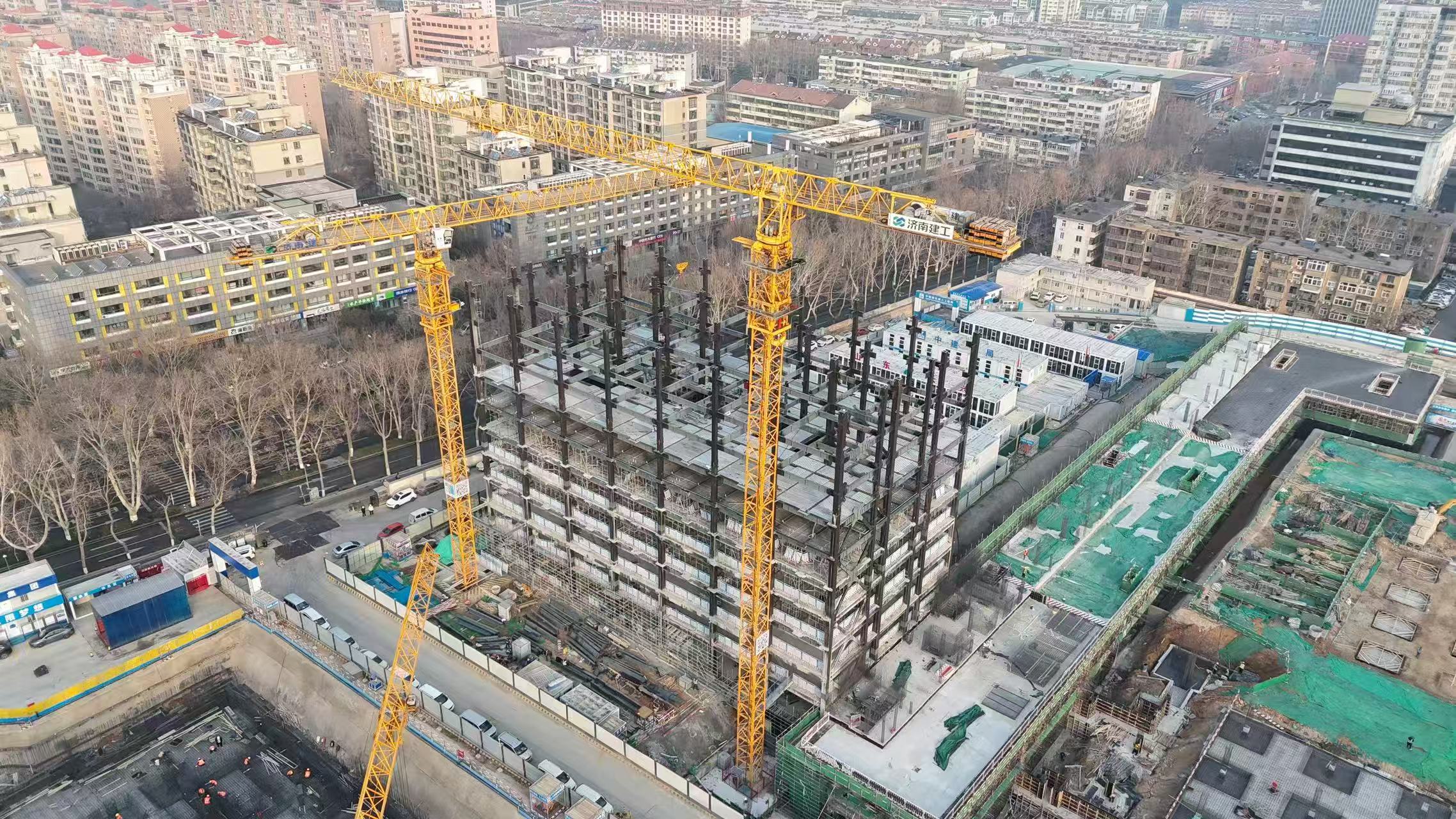 Steel structure of dormitory building at Shandong Normal University