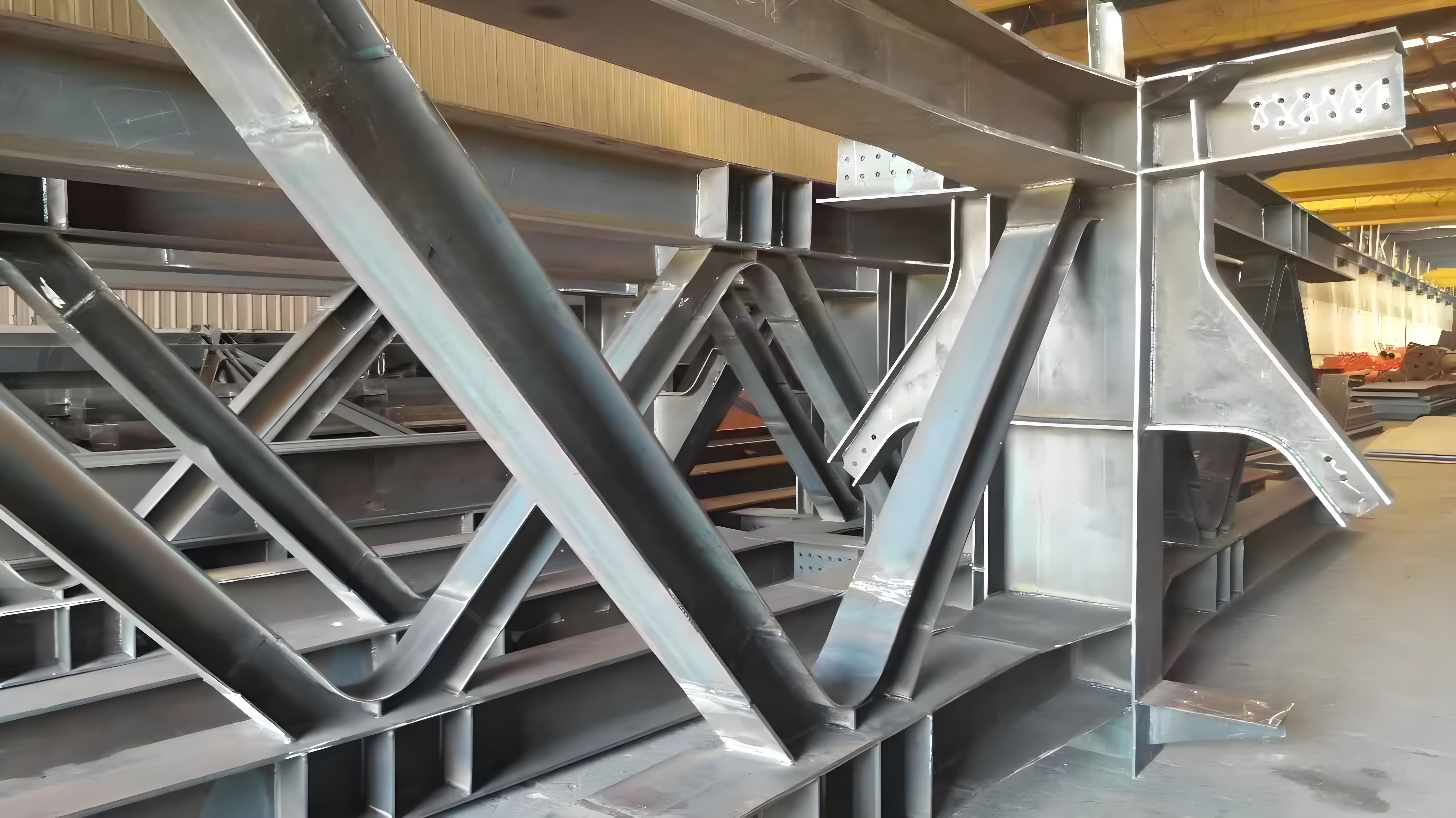 Railway steel structure bridge