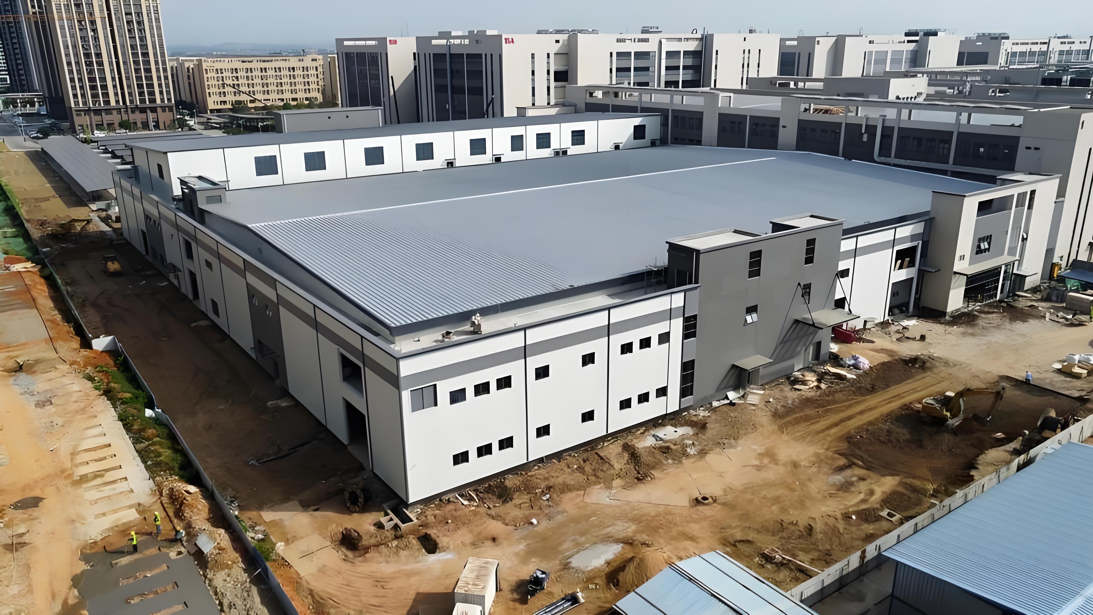 Multi-storey plant steel structure