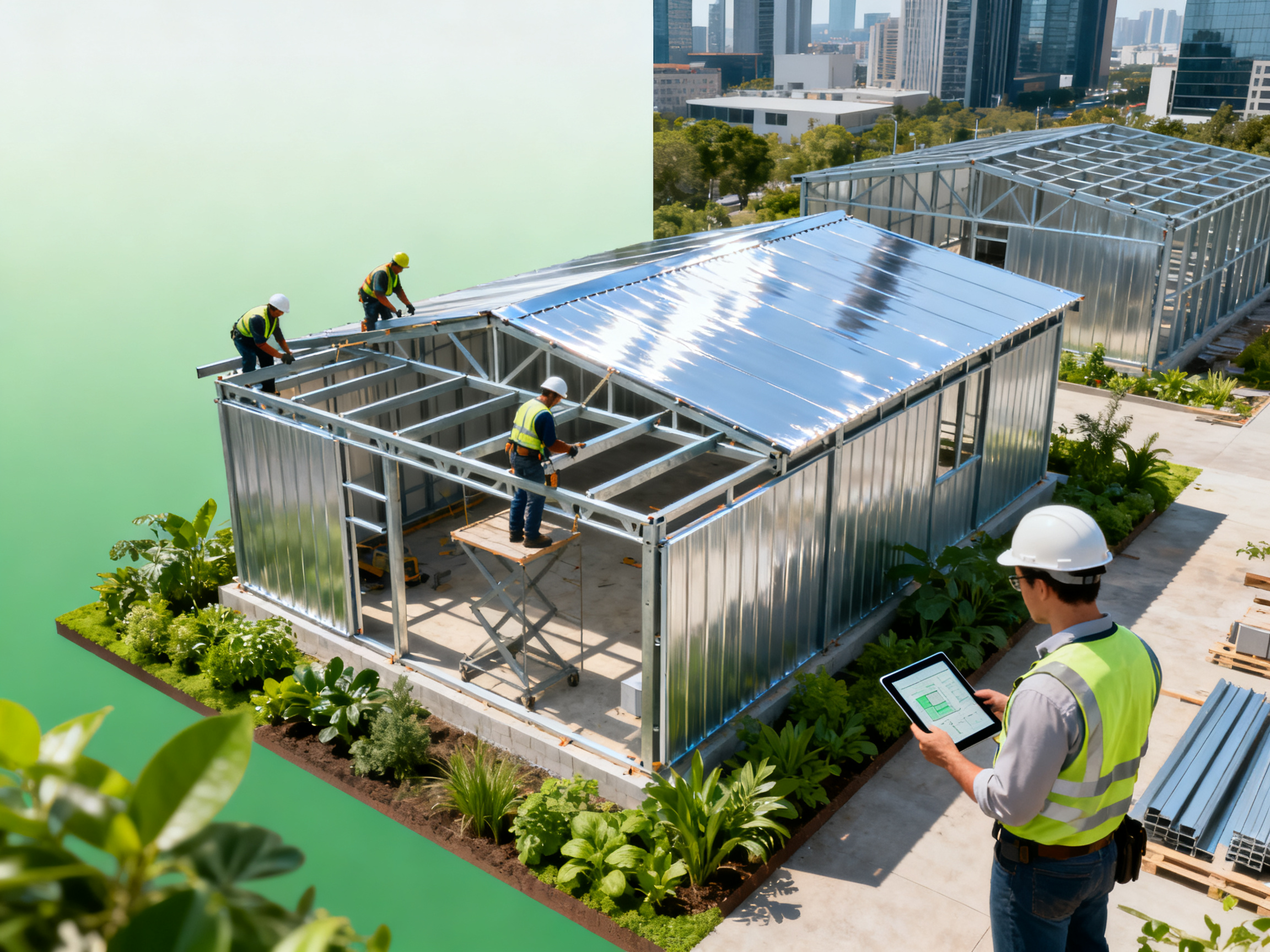 Environmental impact assessment of steel warehouse construction in urban areas