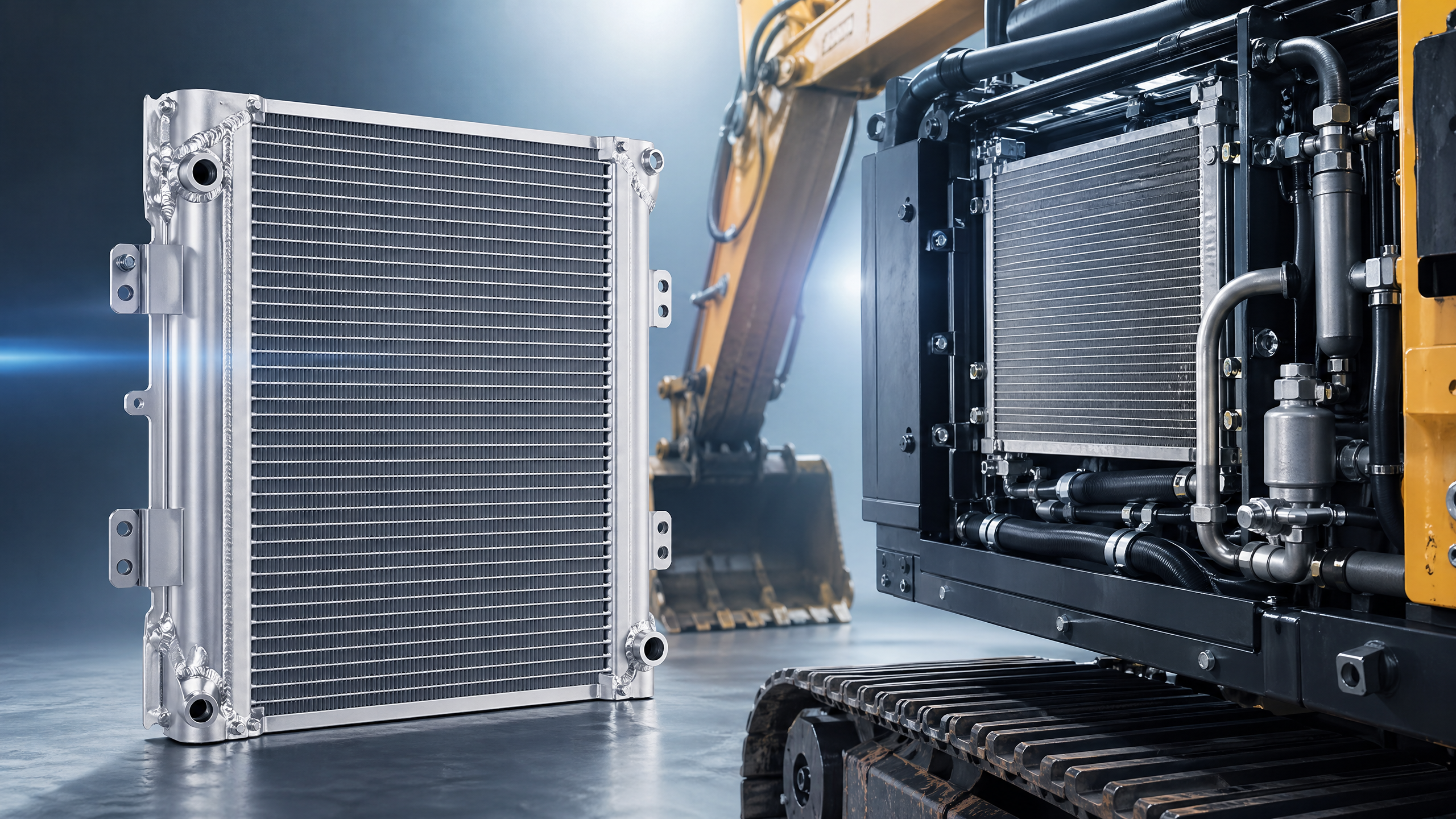 Excavator Radiator Features Drawing Attention at Recent Trade Shows