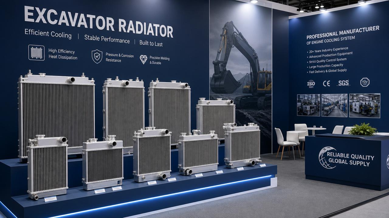 Excavator Radiator Options Displayed at Construction Expo 2026