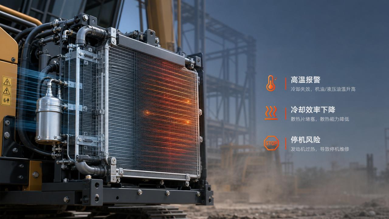 When should you replace an excavator radiator