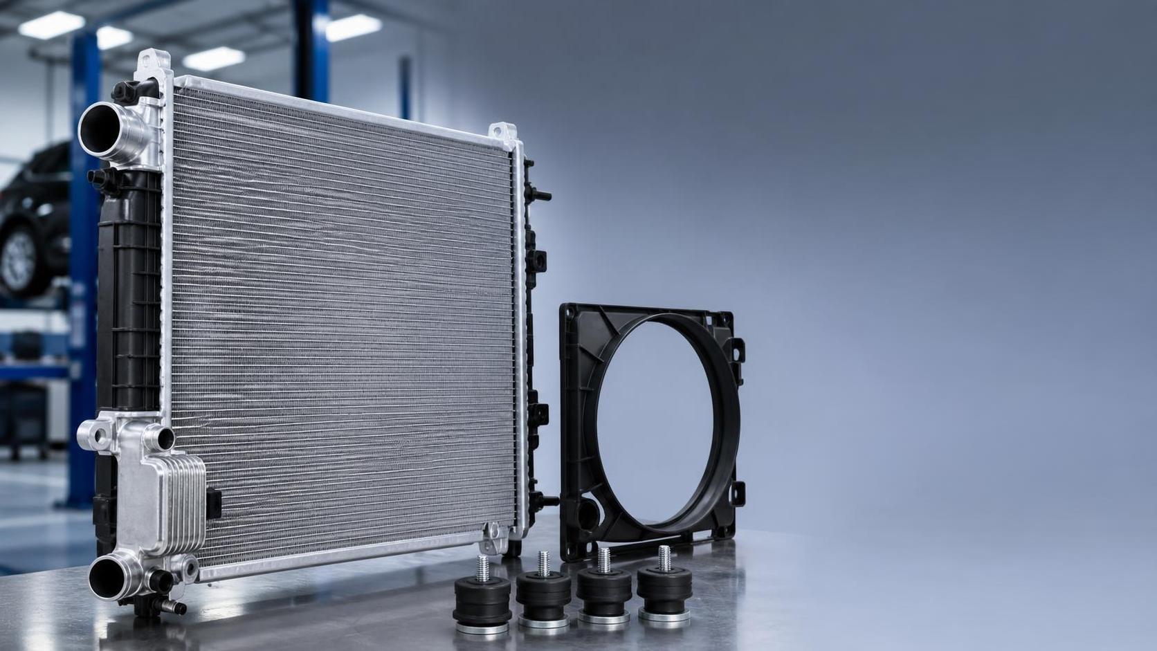 What causes fitment issues with replacement Benz radiators