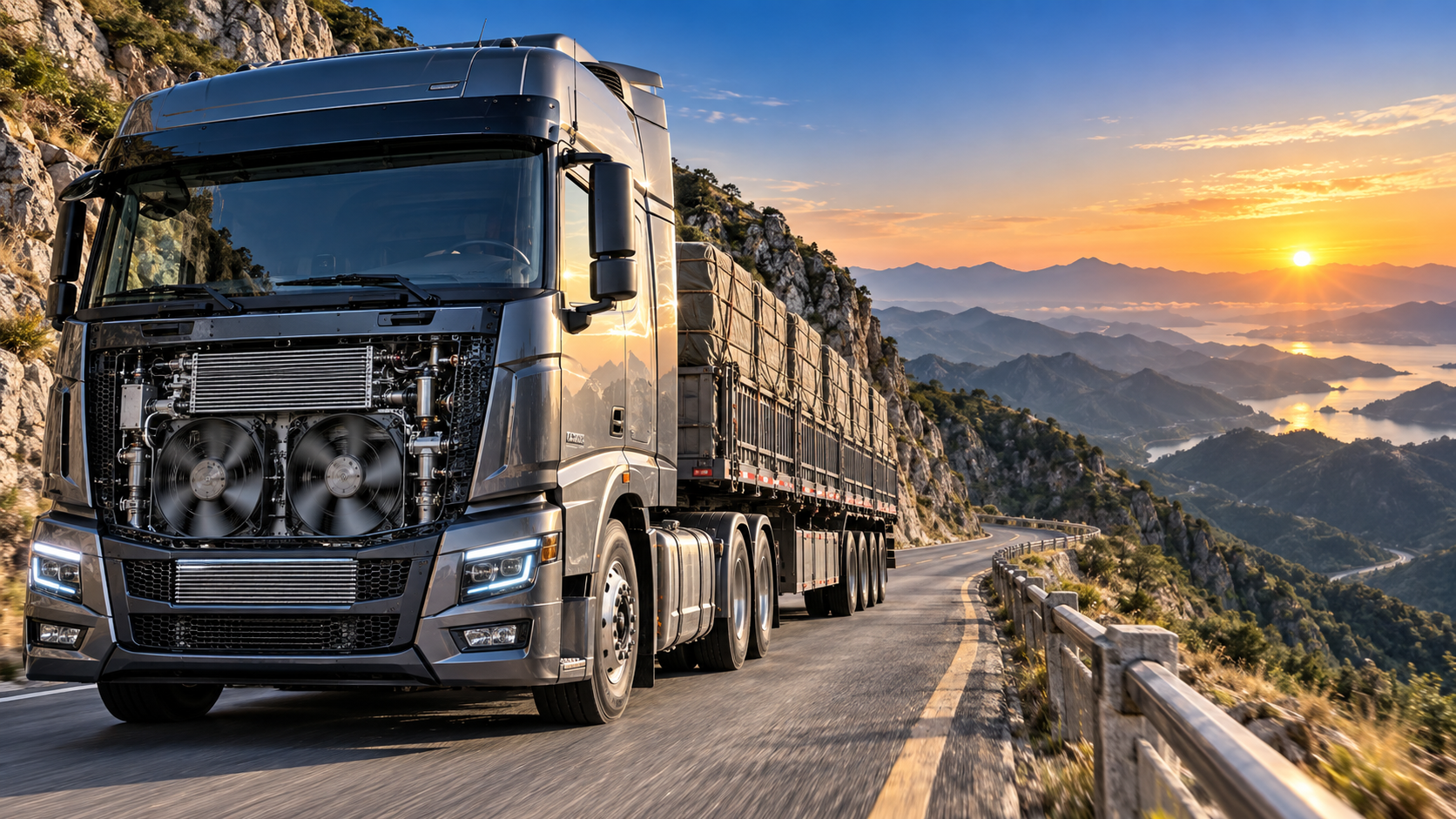 When a Heavy duty truck radiator is too small for sustained hill climbs