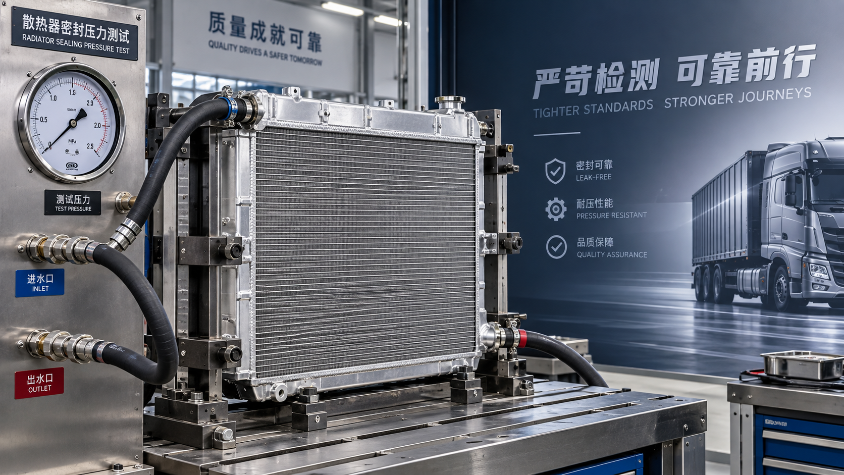 What pressure-test results reveal about Heavy duty truck radiator quality