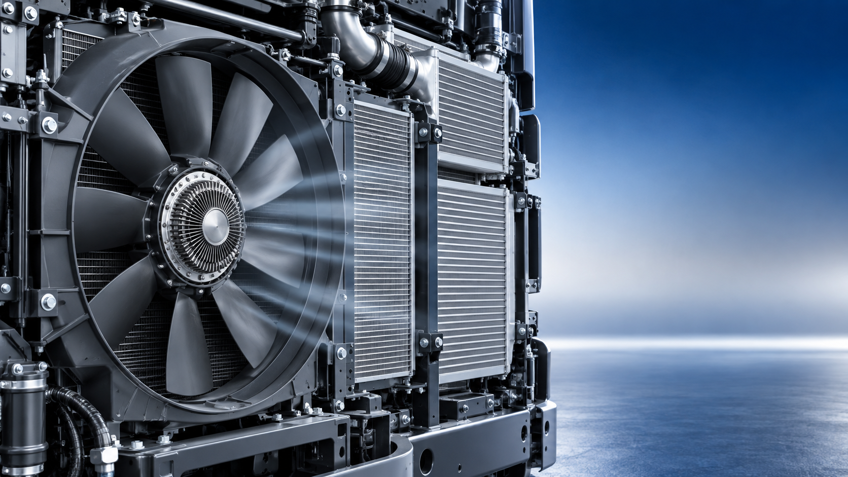 Diagnosing poor fan airflow in a heavy truck cooling system