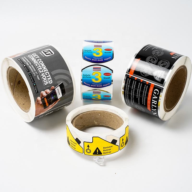 Custom printed logo waterproof industrial warning safety stickers industrial strength sticker labels industrial stickers