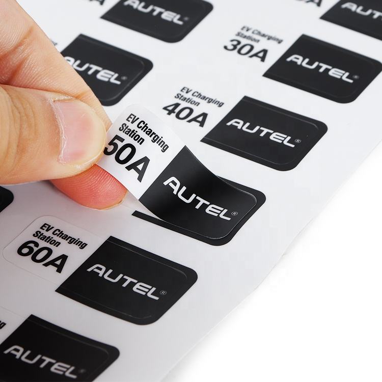Custom printed high-temperature resistant logo stickers, vinyl, waterproof for pets, charging pile label stickers