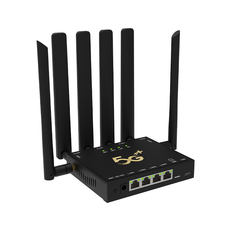 DNXT high-speed 4G/5G router NR800 dual-band WiFi 6 gigabit ports firewall VPN WiFi sharing unlock CPE for home use 6 external ports