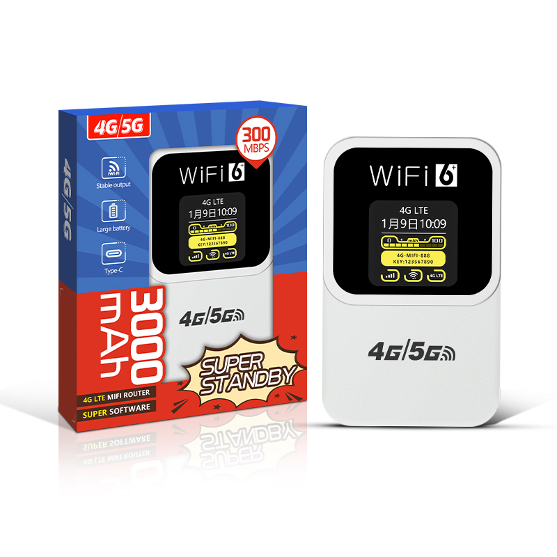 Portable M31 LCD 3000MAH battery, high-capacity portable mobile outdoor new firewall SIM card slot hotspot WiFi router device