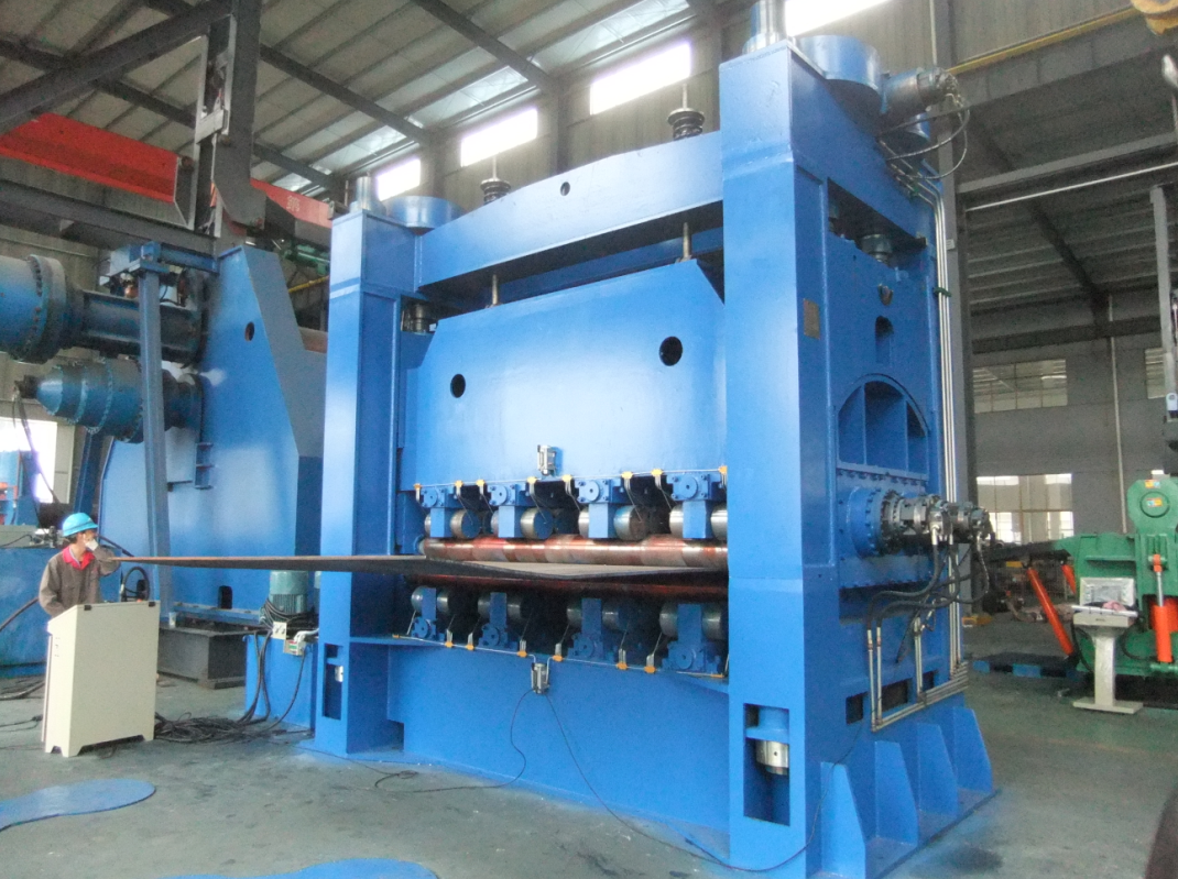 Plate leveling machine