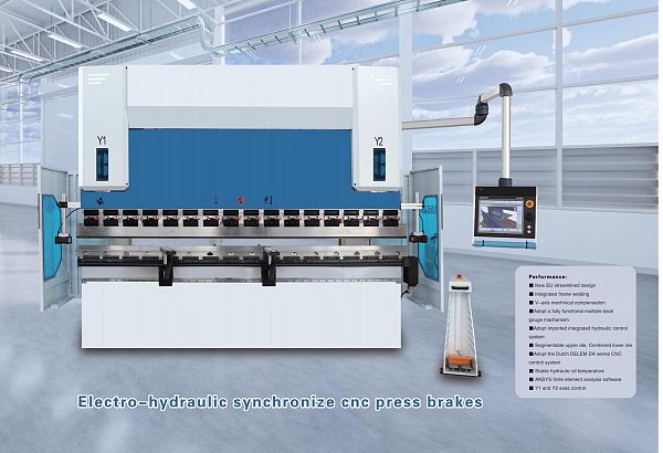 Electro-hydraulic synchronize cnc press brakes