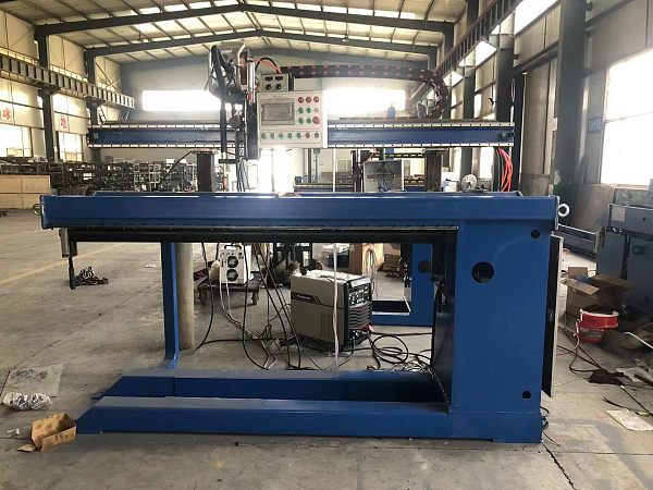 Longitudinal seam welding machine