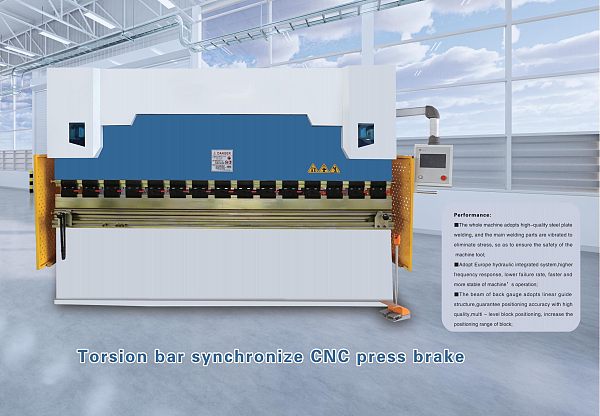 Torsion bar synchronize CNC press brake