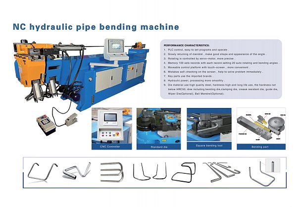 NC hydraulic pipe bending machine