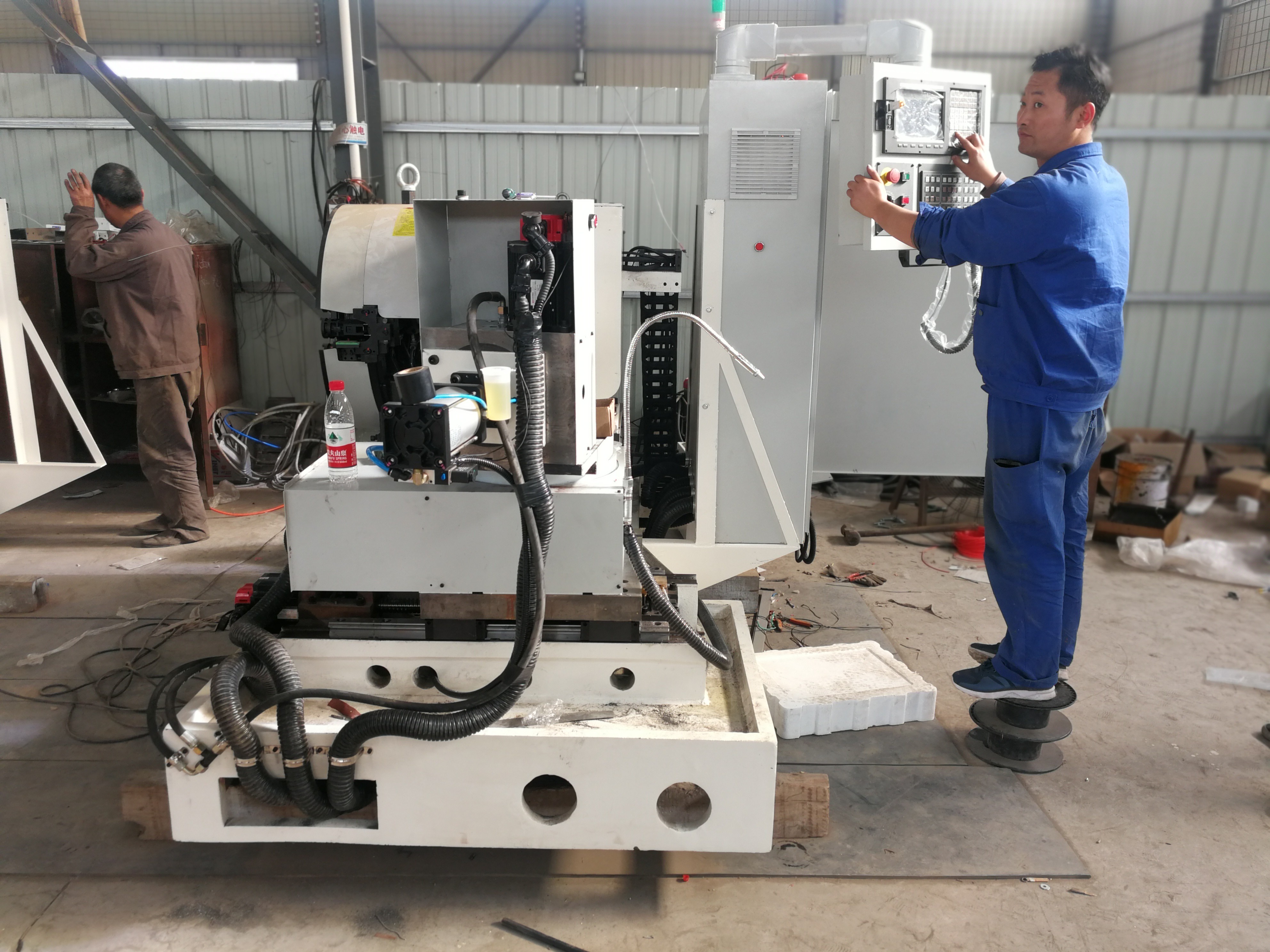Ball milling and drilling machine