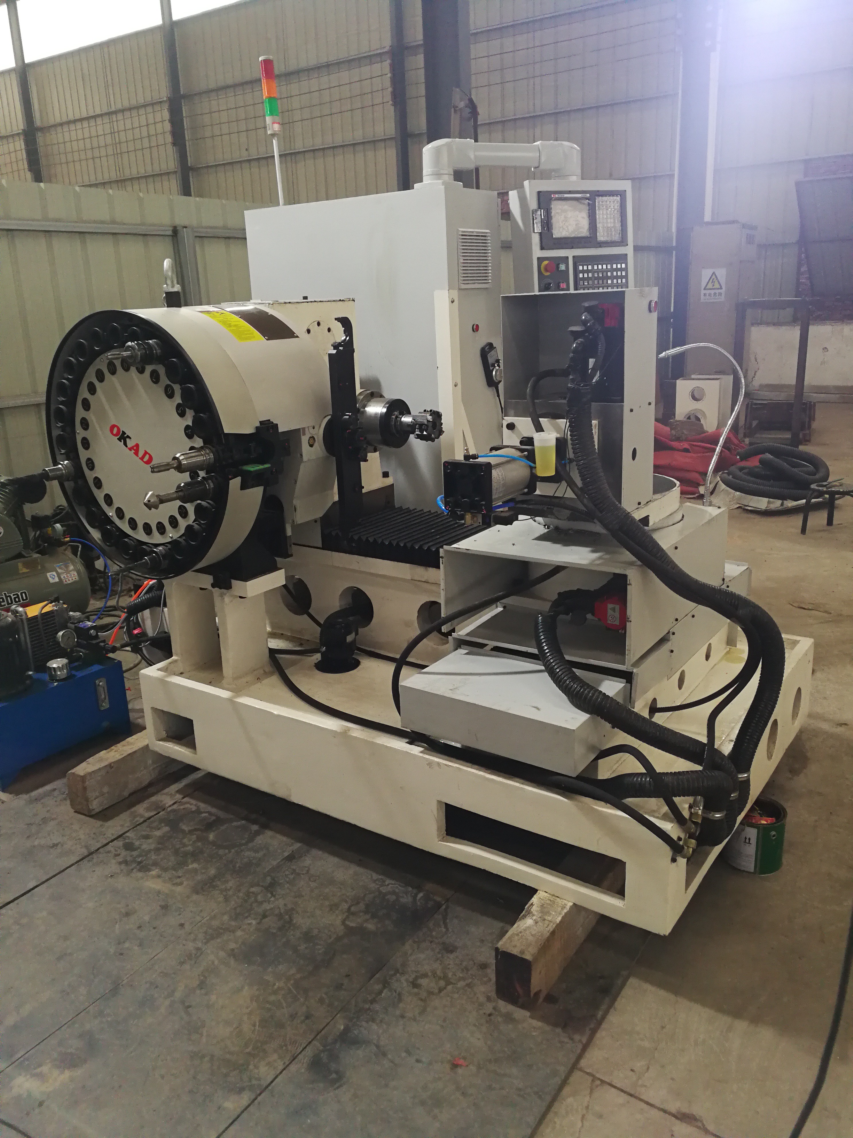 Ball milling and drilling machine