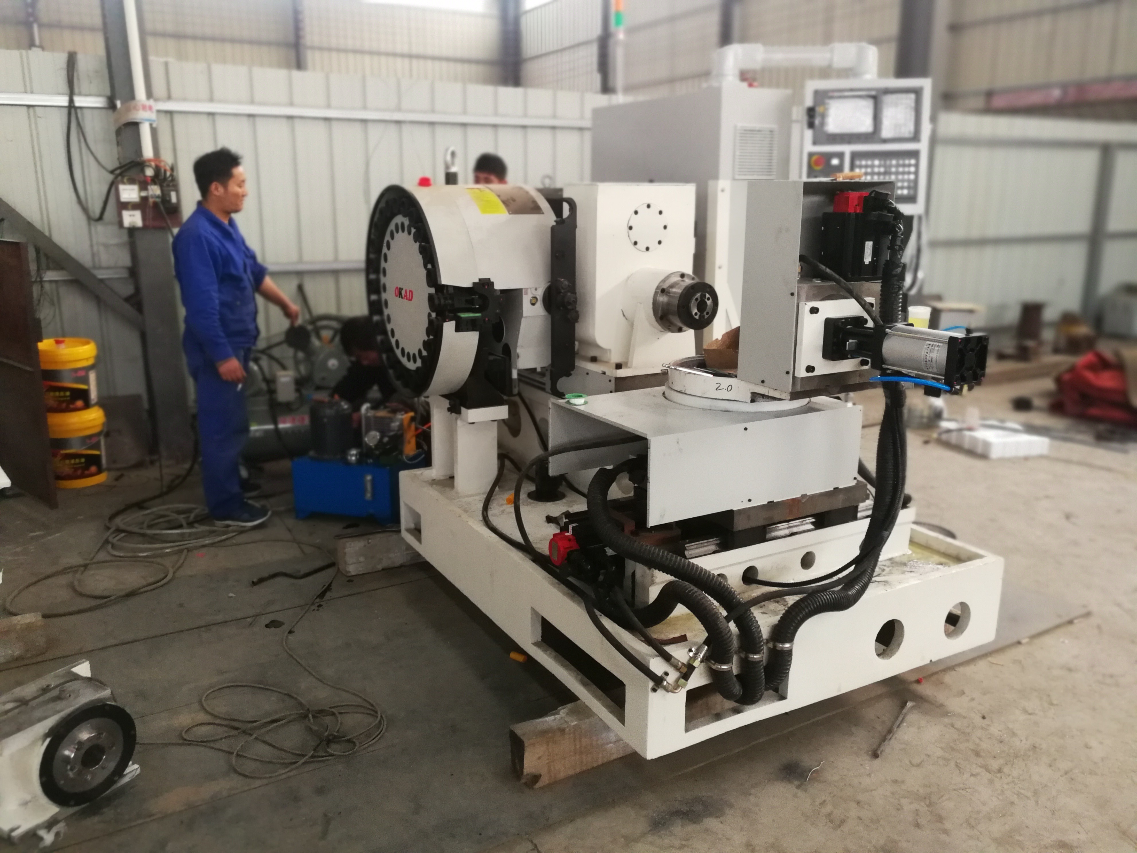 Ball milling and drilling machine