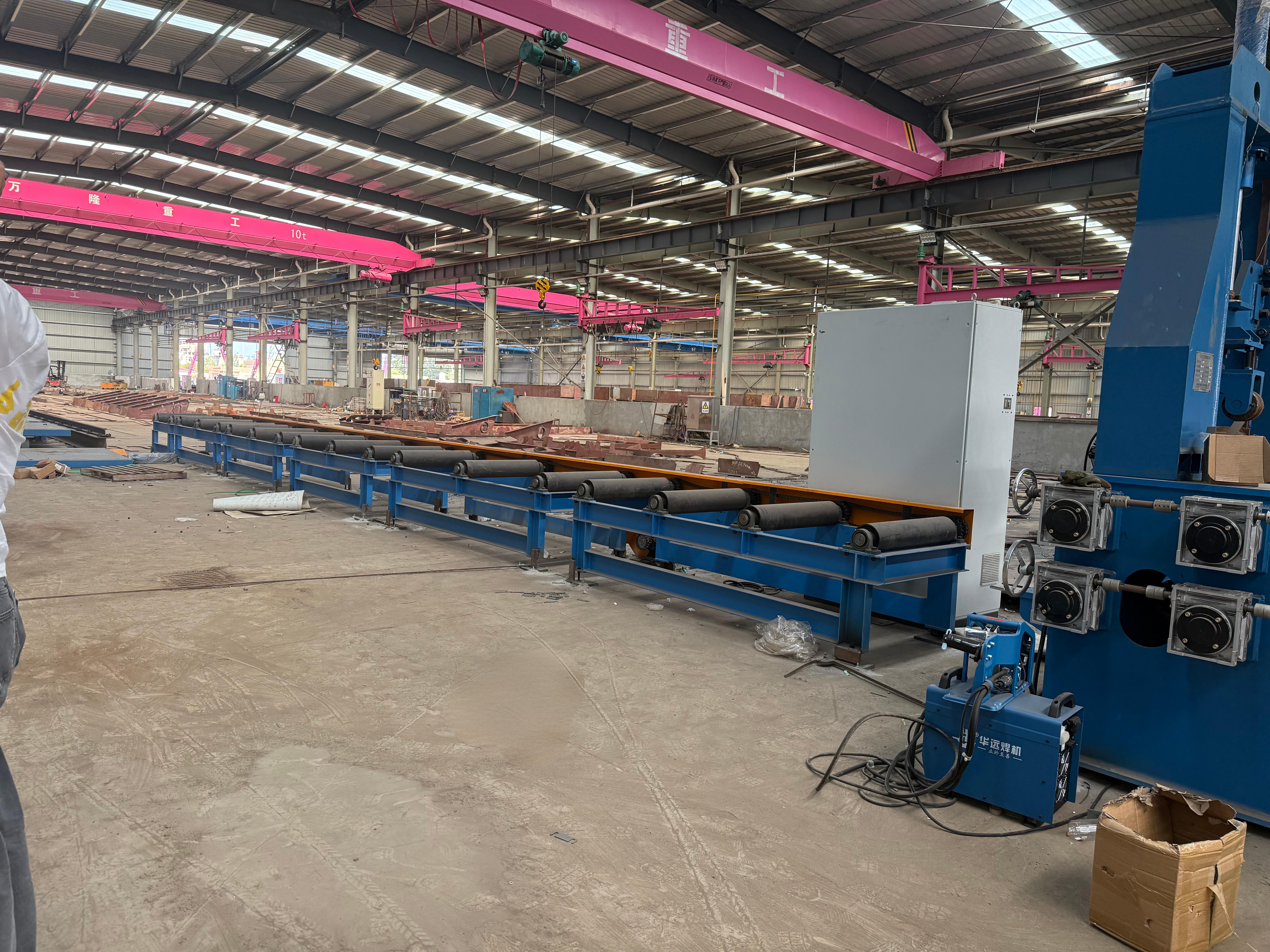 T beam assembly machine