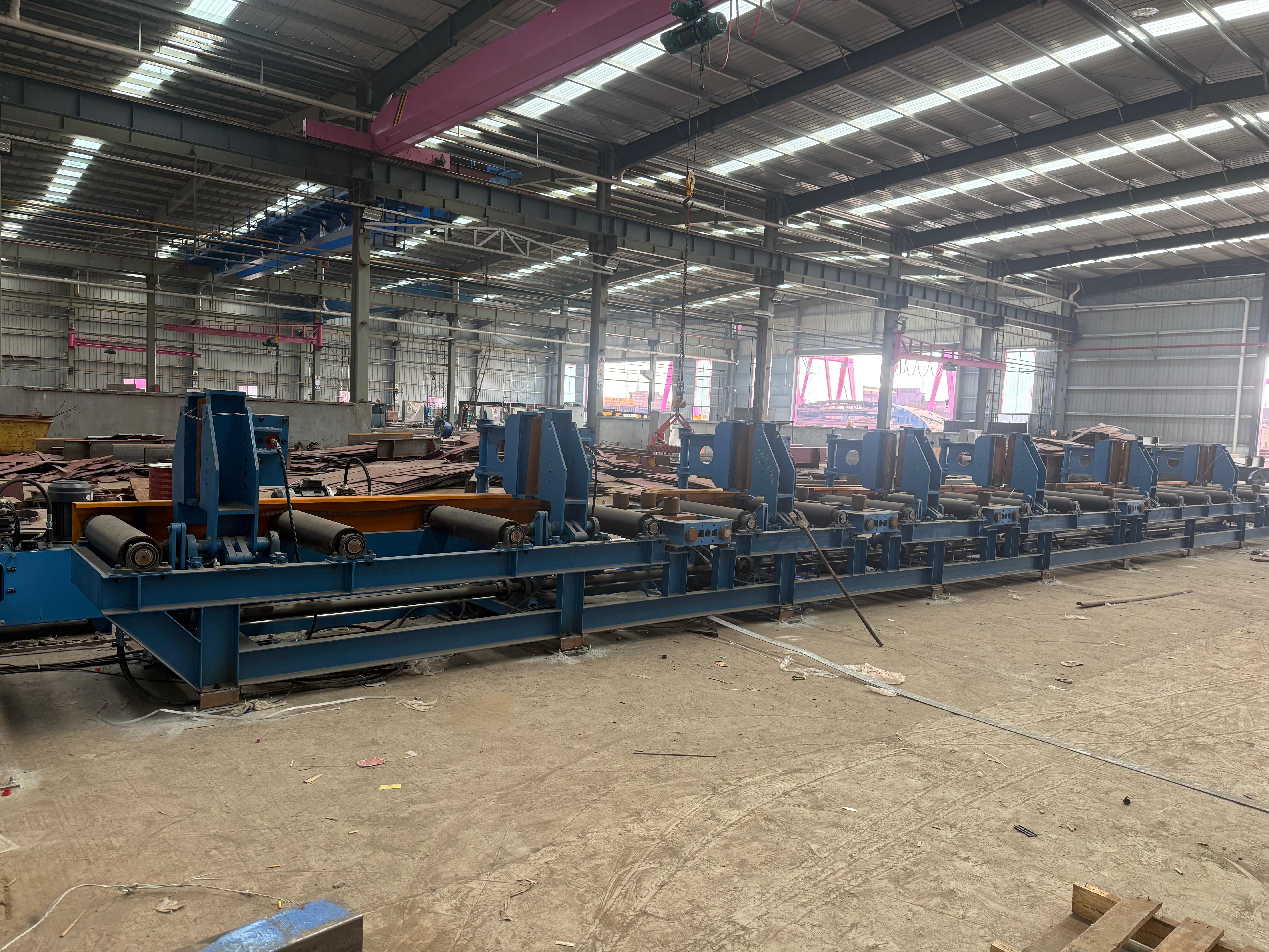 T beam assembly machine