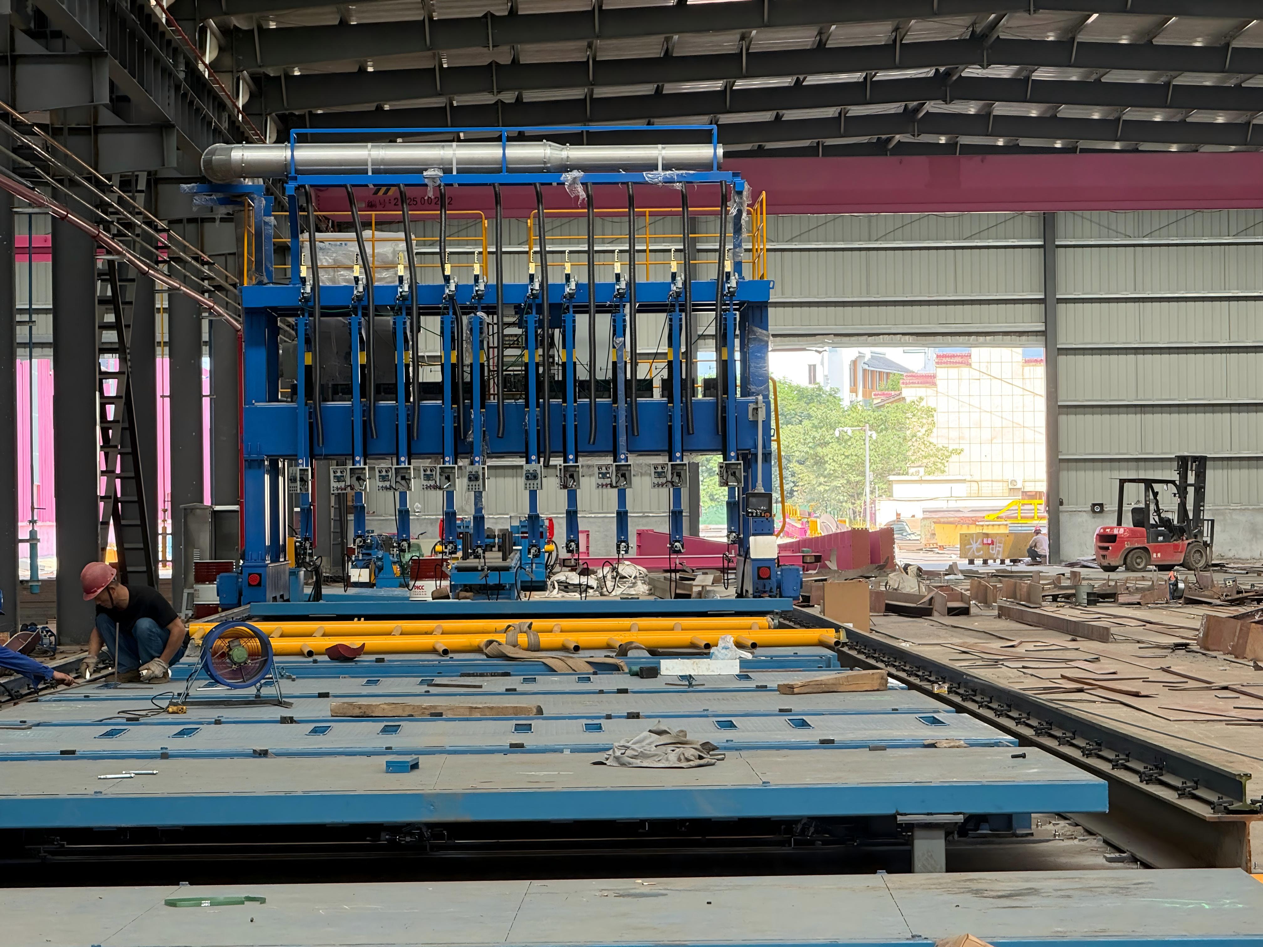 T beam welding machine