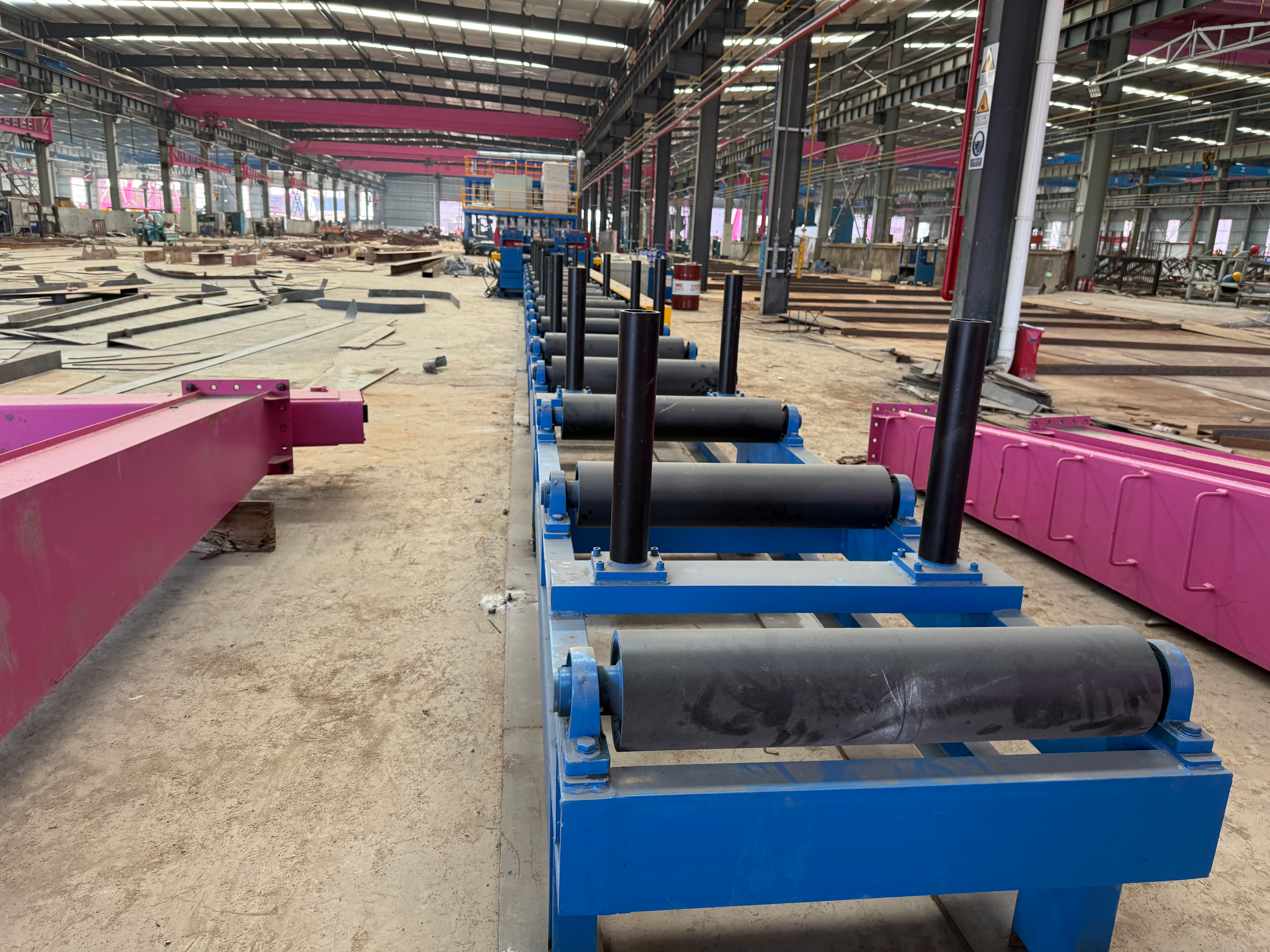 T beam straightening machine