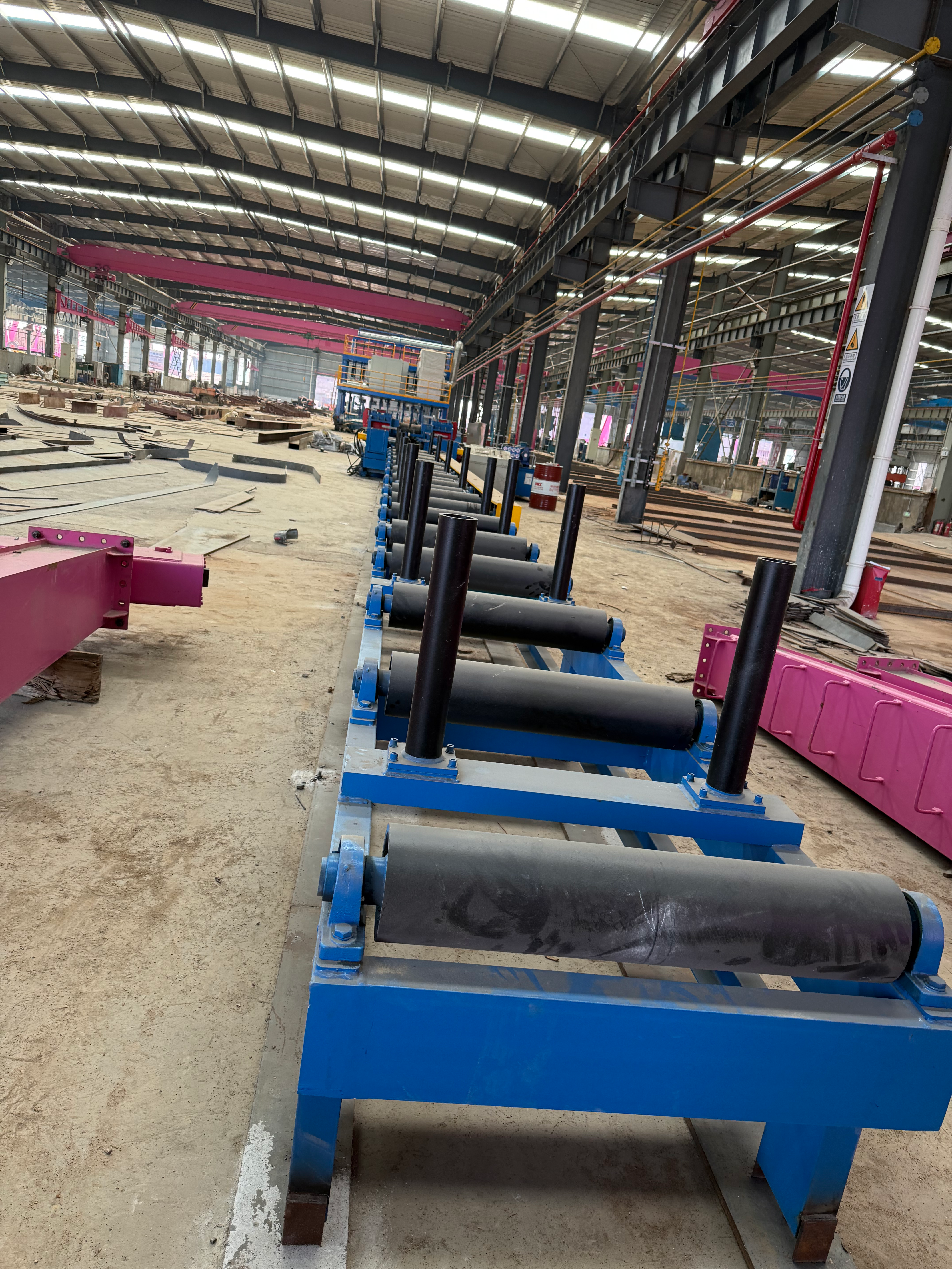 T beam straightening machine