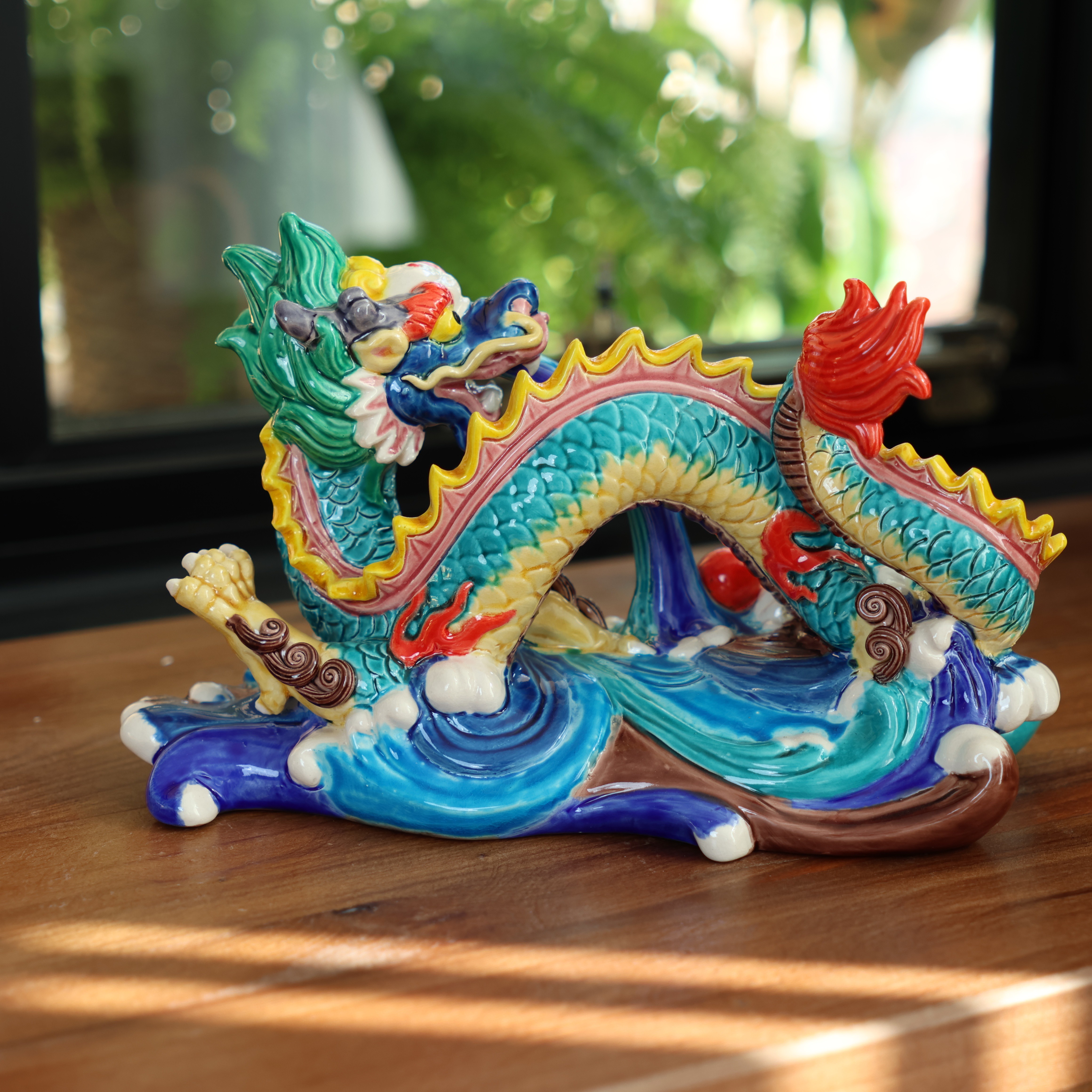 Dragon Soaring Across the Seas