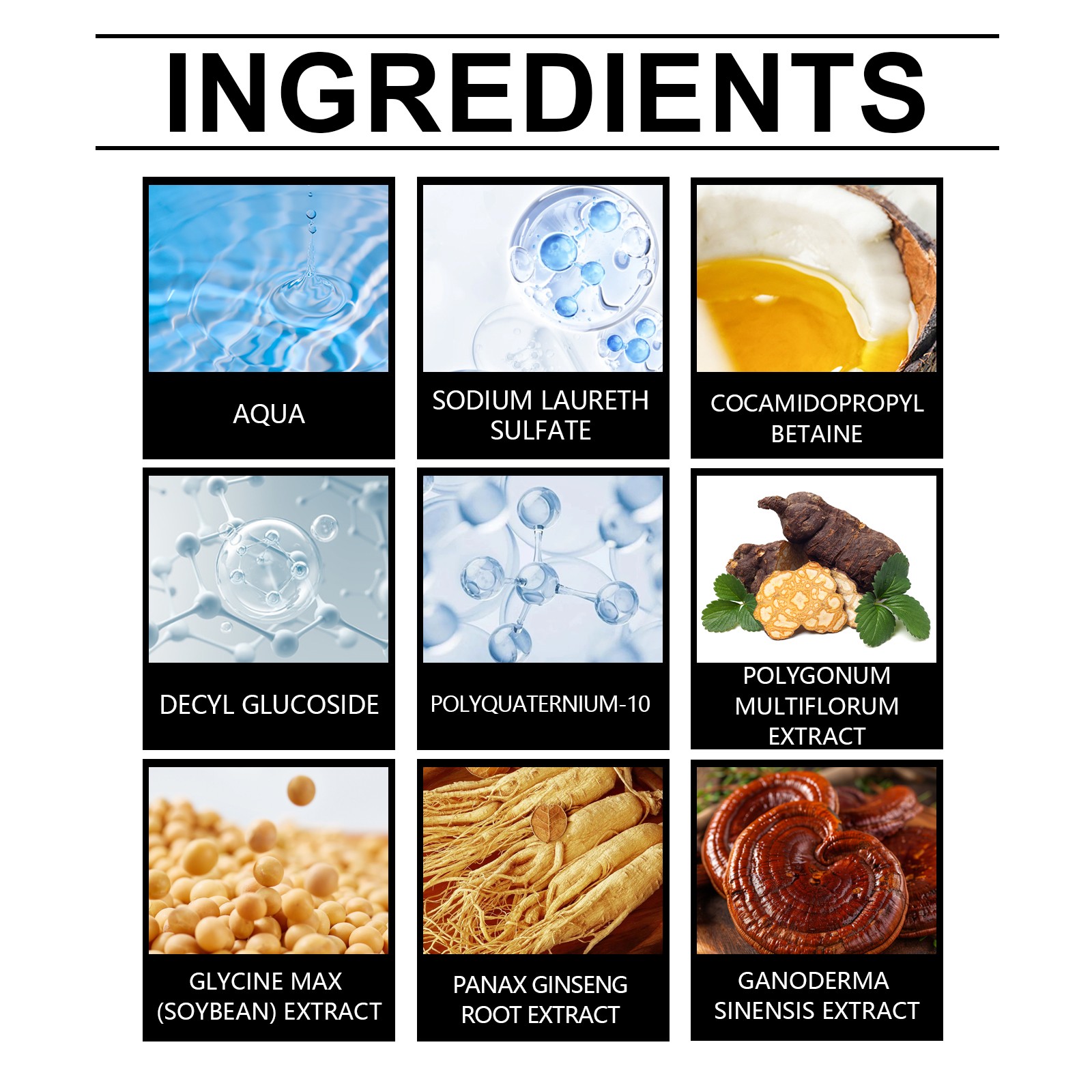 Black Hair Dye and Shampoo