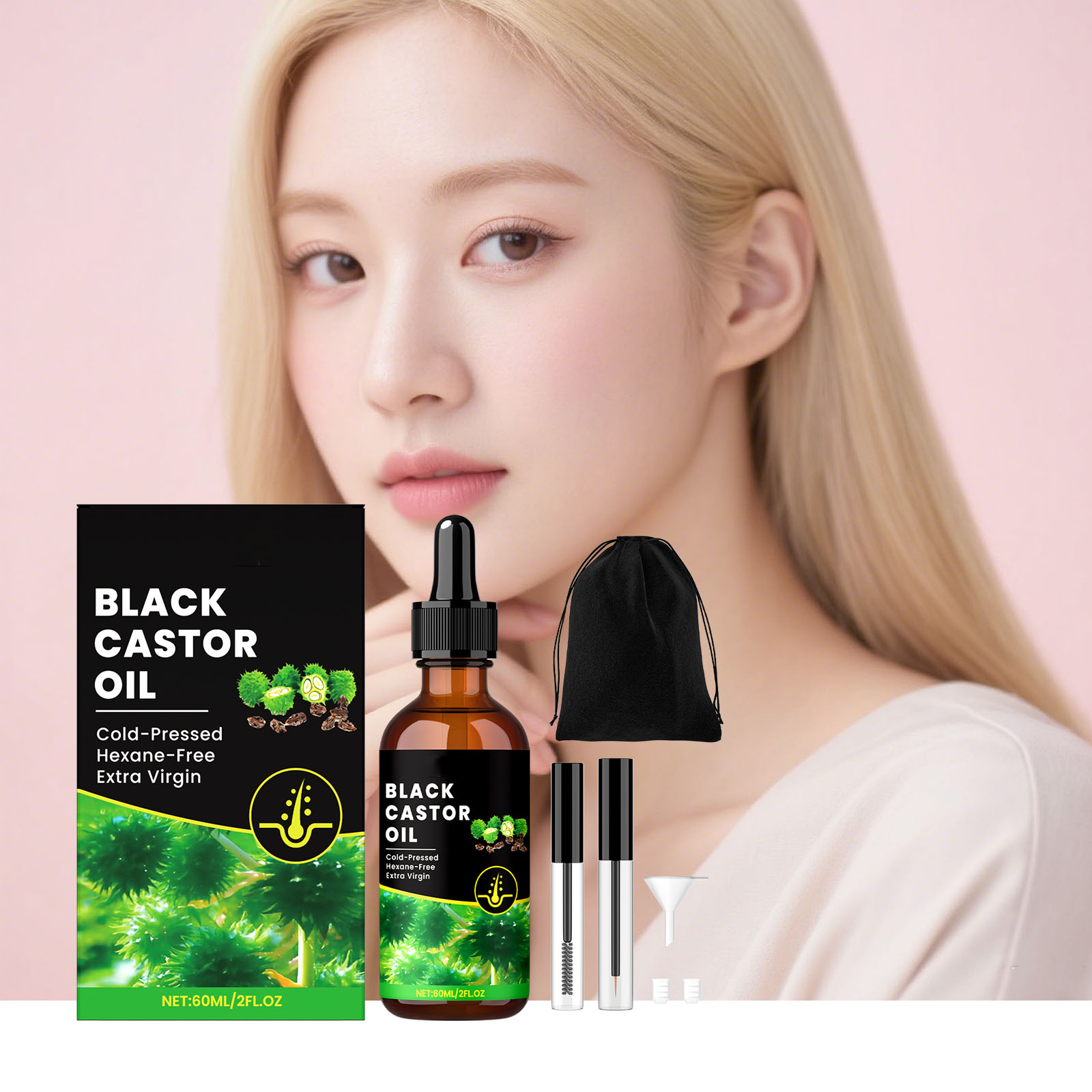 Castor oil hair care essential oil hair nourishing care hair root perm hair color care hair essence oil