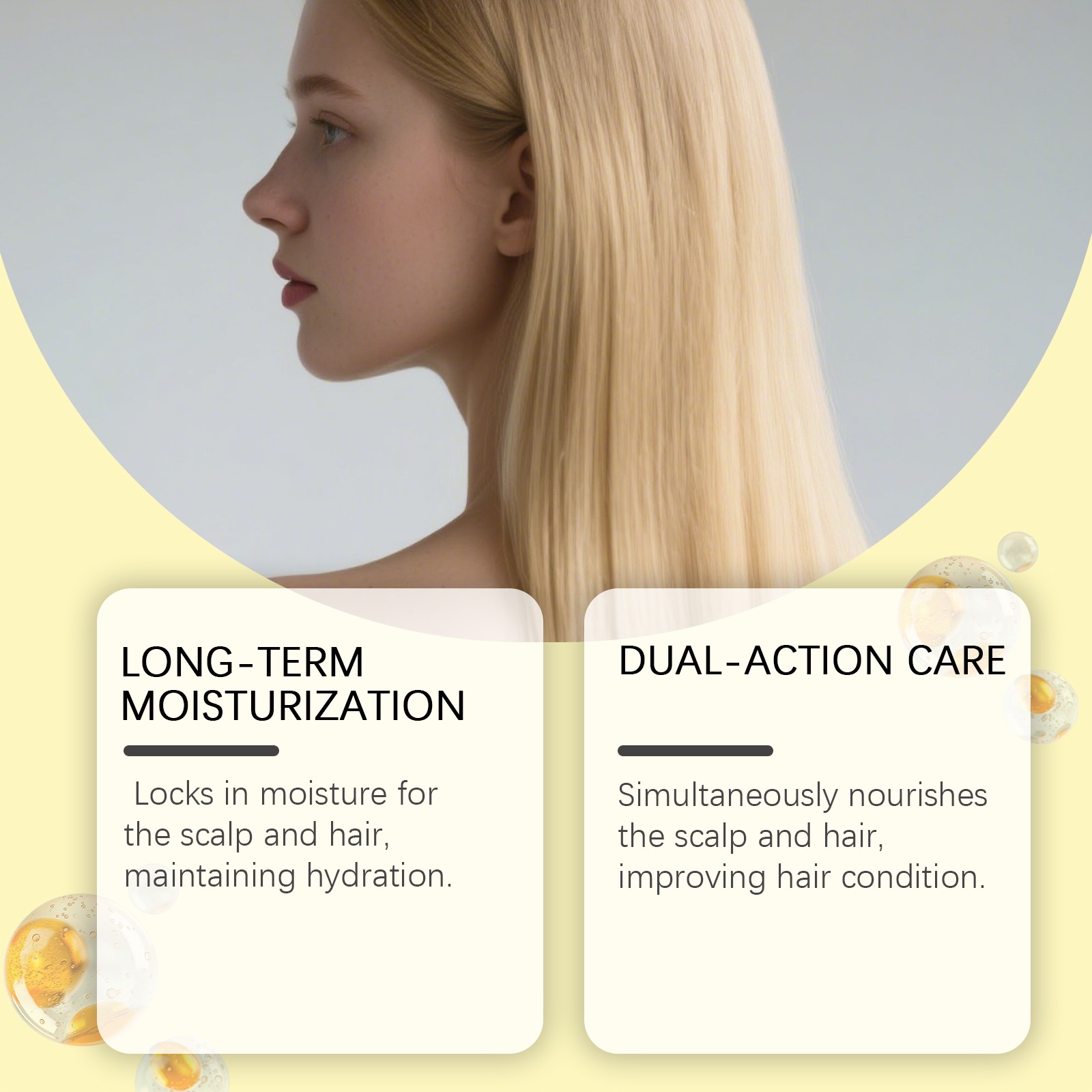 Keratin shampoo gently cleanses the scalp and leaves the hair feeling light, silky, and smooth