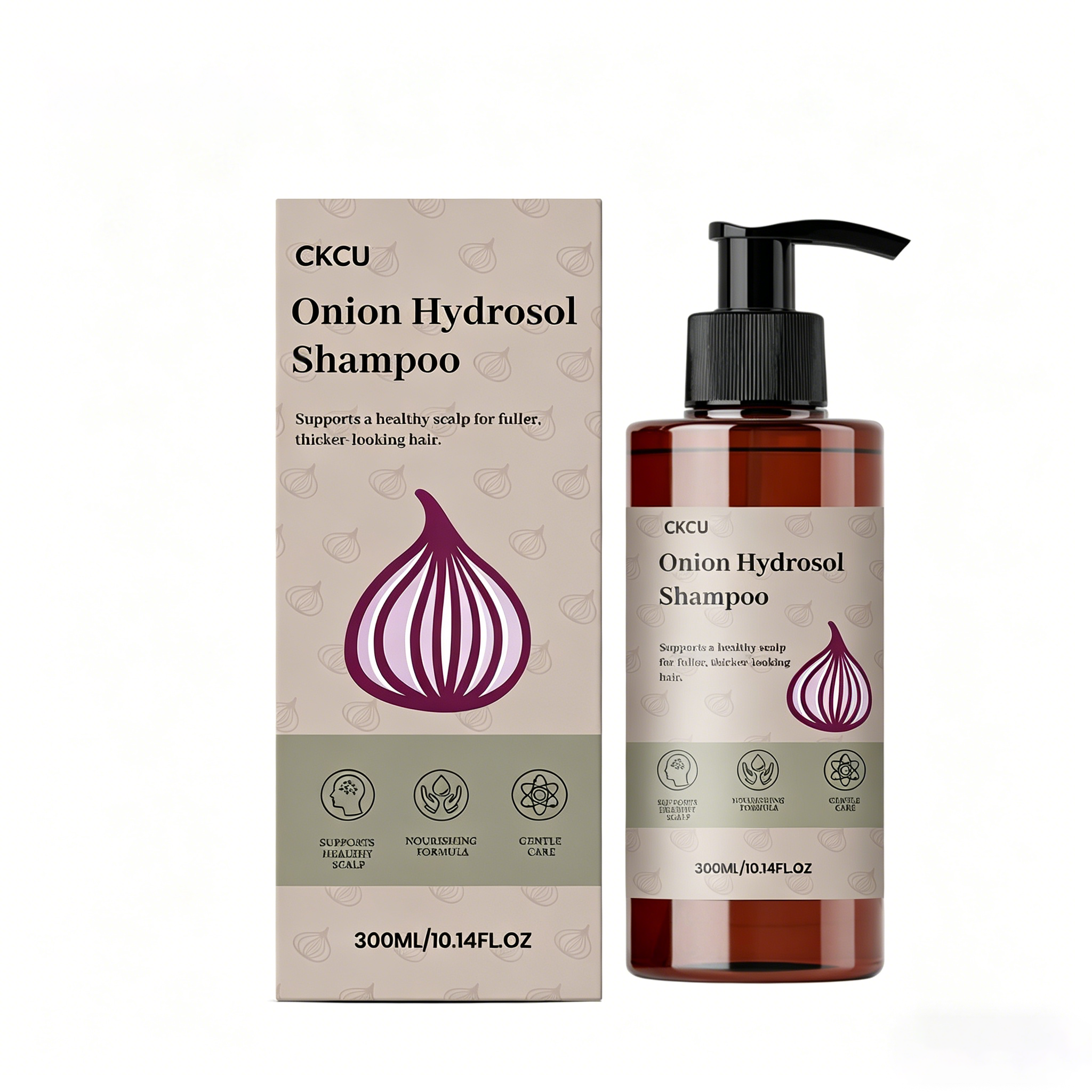 Onion Smooth Shampoo for Daily Gentle Cleaning, Smooth, Light, Refreshing, and Fluffy Hair Care Shampoo