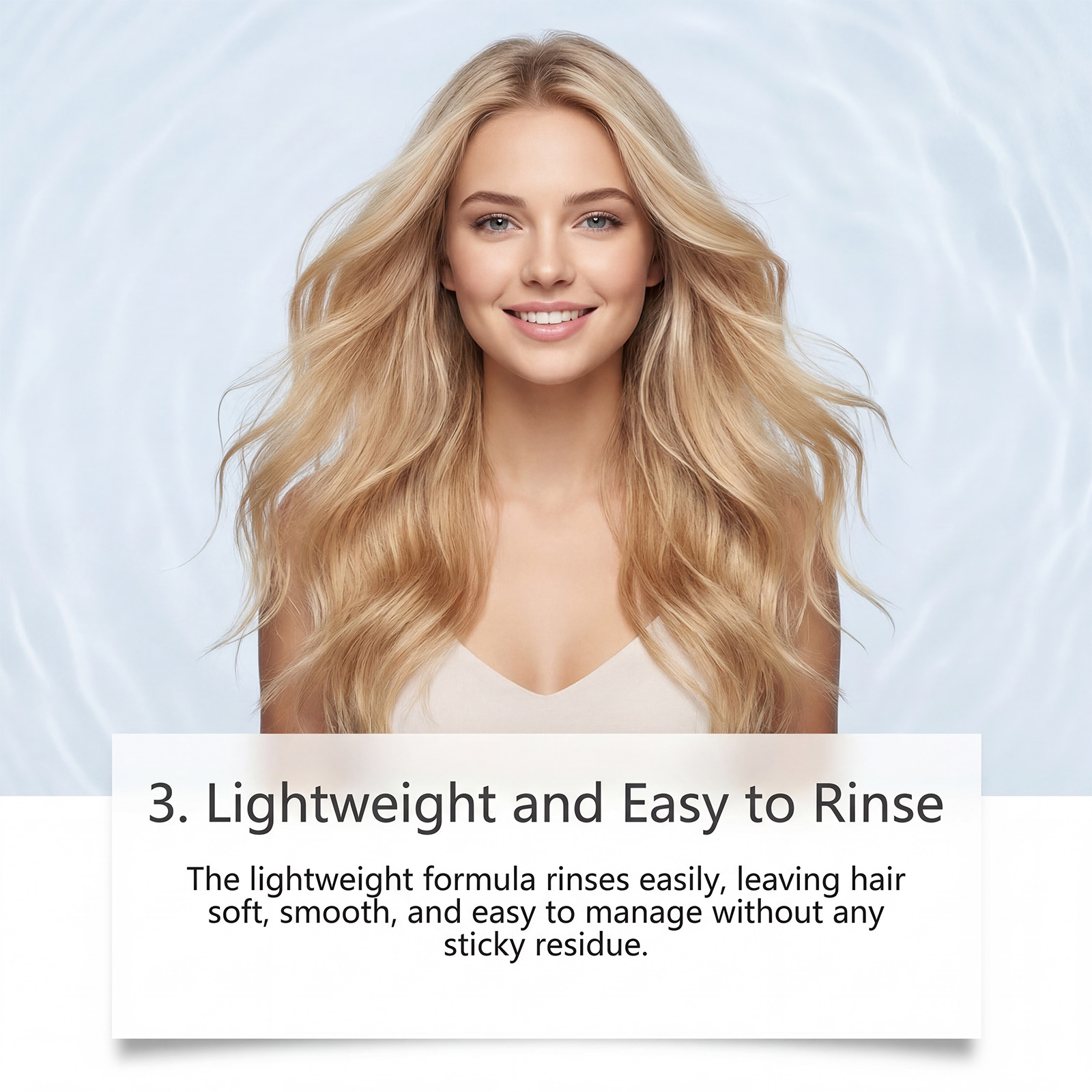 Amino acid shampoo is gentle for daily cleaning, with smooth and lightweight hair care