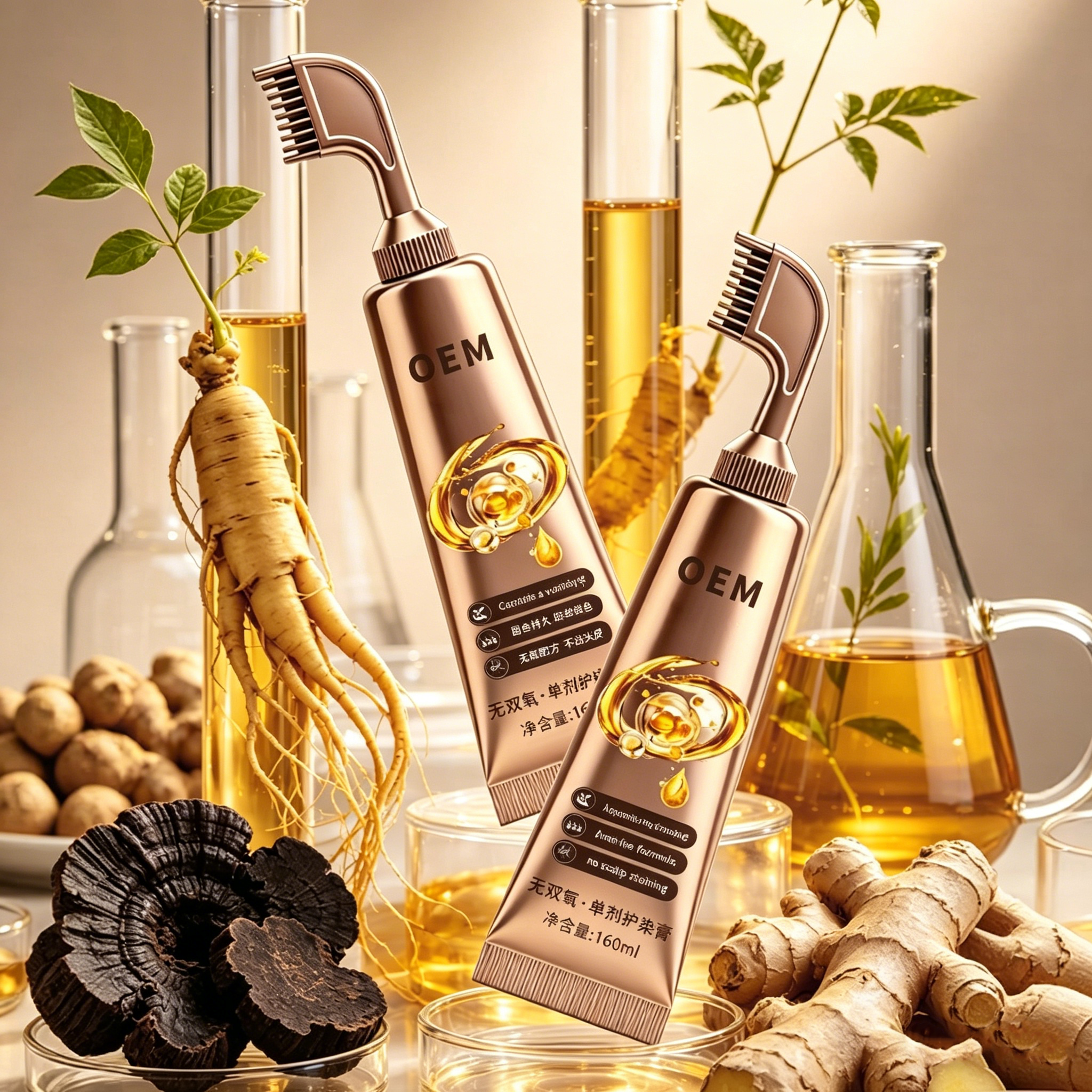 Single dose 160ml Easy to dye Comb Sparkle Diamond Warm Laiying Single dose Bubble Hair Dye Cream (Black)