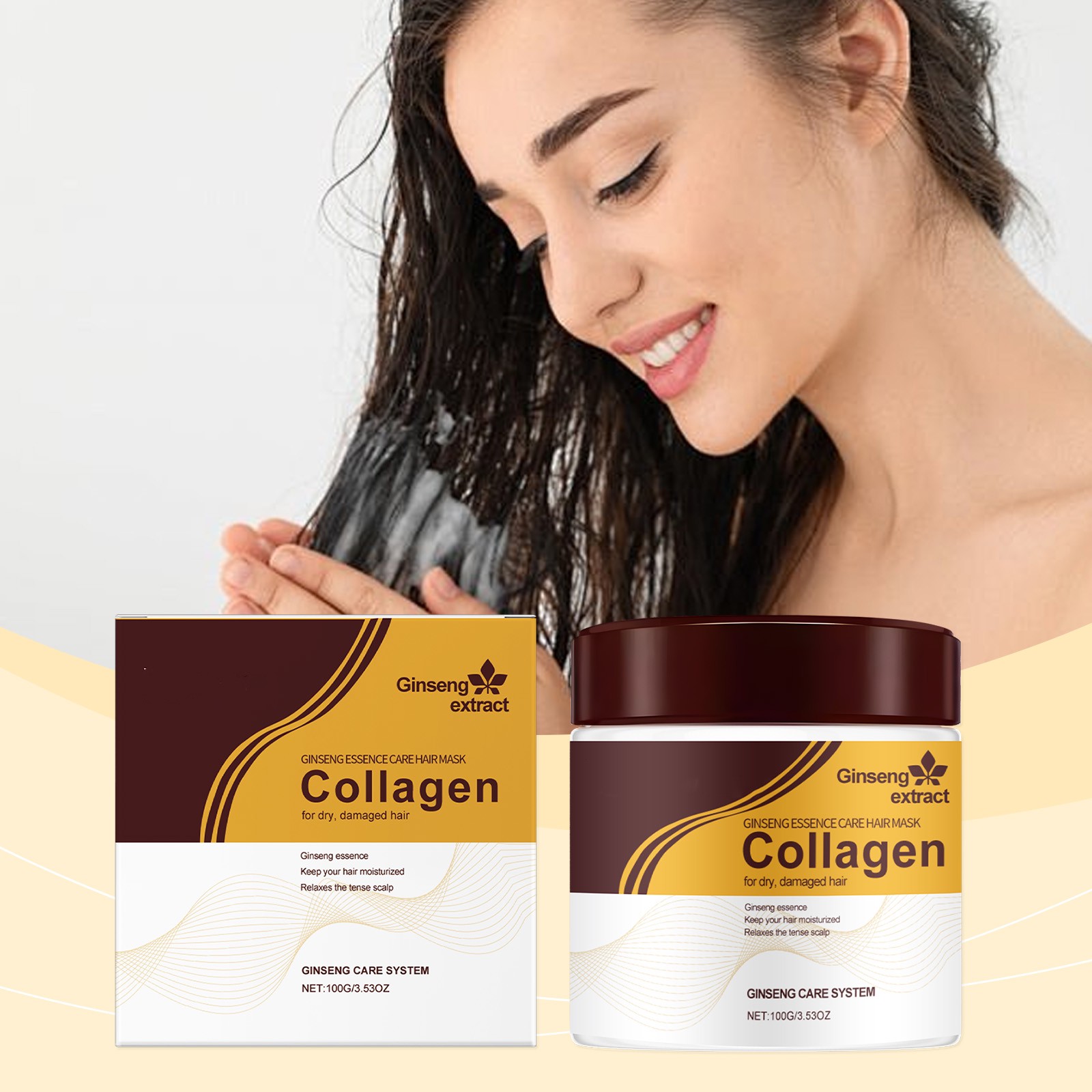 Moroccan Nut Oil Hair Mask Collagen Moisturizing and Easy to Absorb Improving Hair Hairiness