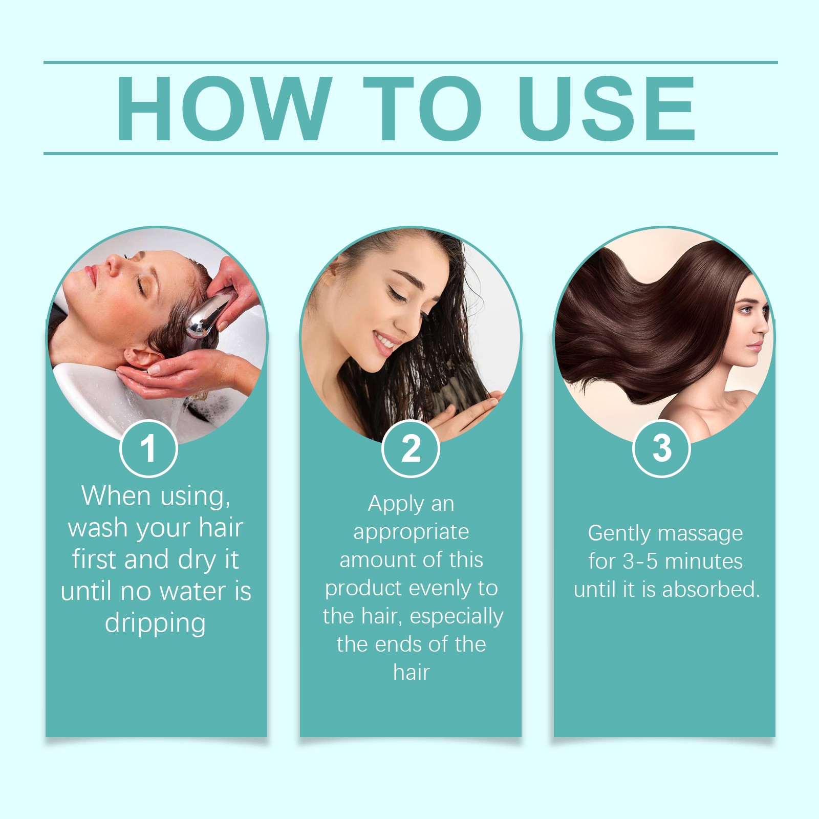 Gentle moisturizing and nourishing hair to improve hair quality, plump and smooth hair care