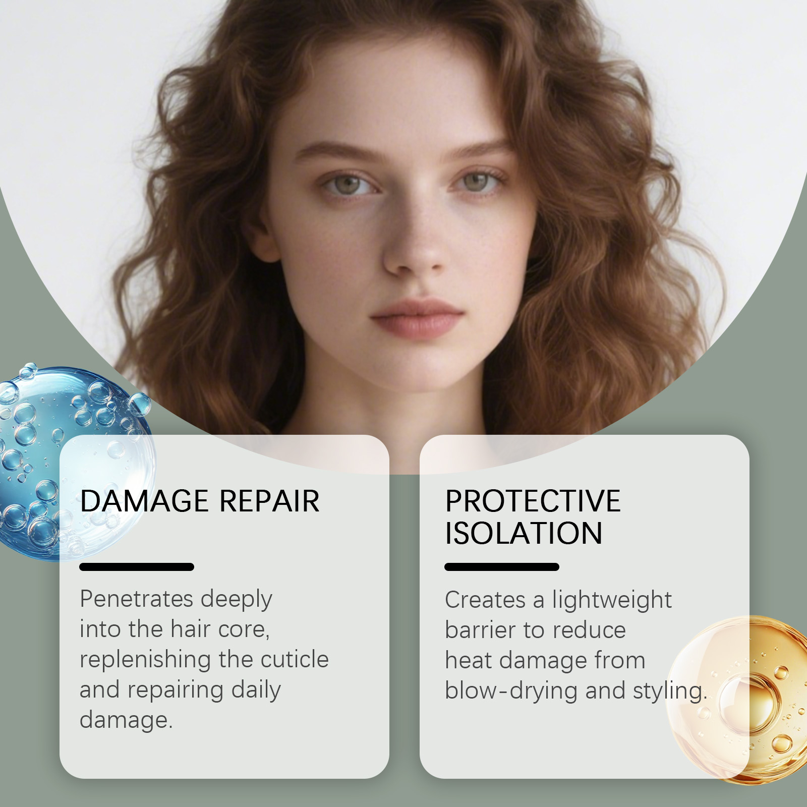Kaohuo Nourishing and Moisturizing Hair Care Oil Temperature and Smooth Hair, Refreshing Hair, Daily Hair Moisturizing and Caring Oil