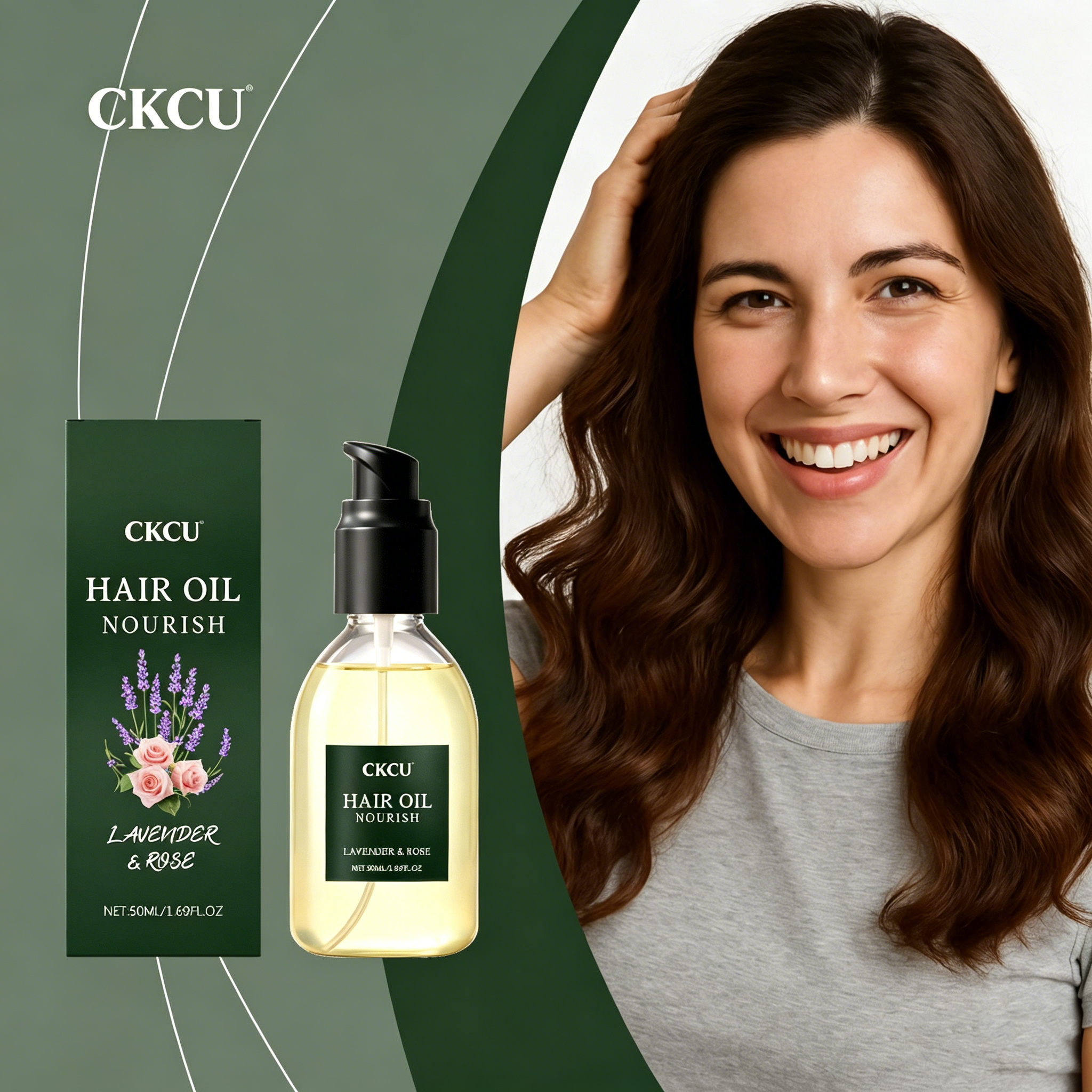 Kaohuo Nourishing and Moisturizing Hair Care Oil Temperature and Smooth Hair, Refreshing Hair, Daily Hair Moisturizing and Caring Oil