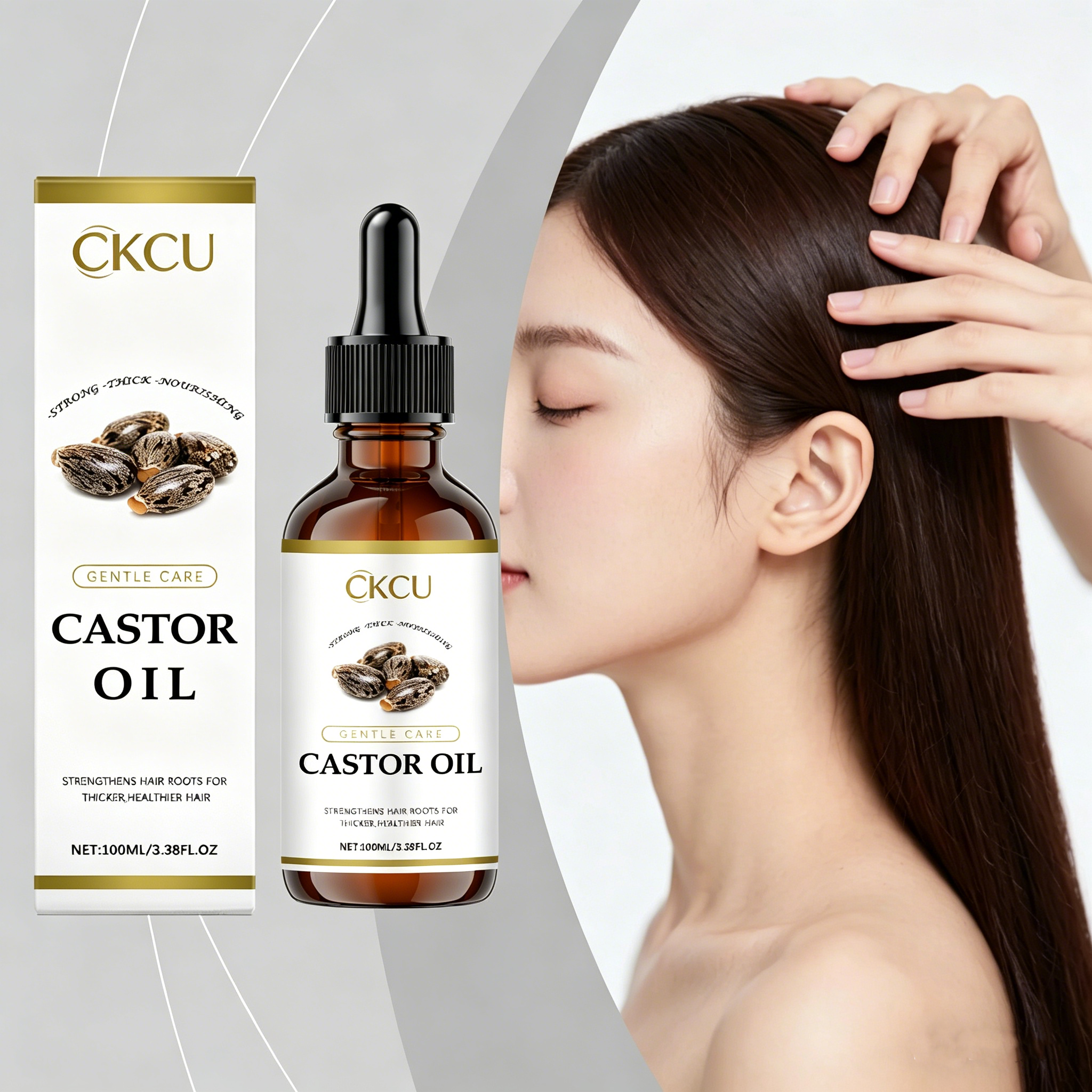 Gentle ingredients nourish, smooth, natural brightening hair care oil