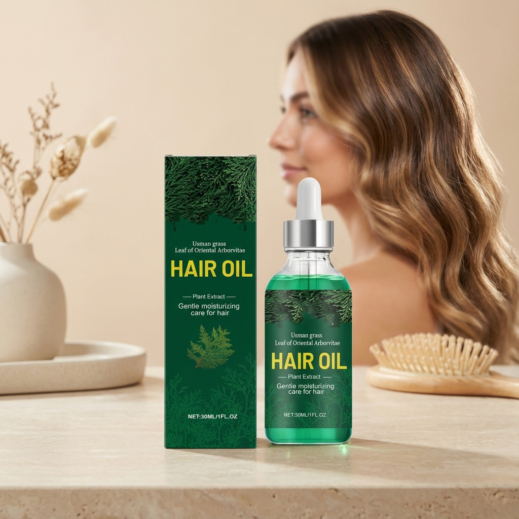 Natural, smooth, glossy hair care, frizzy hair texture, hair oil