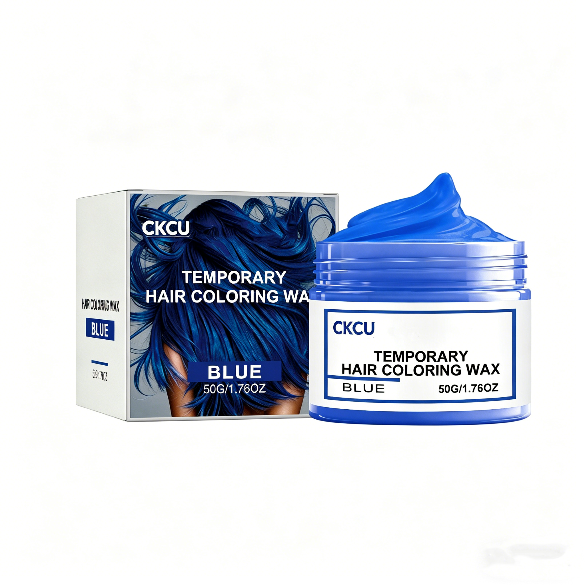 Temporary hair dye (blue) for daily hair styling, natural coloring, suitable for various parties and gatherings