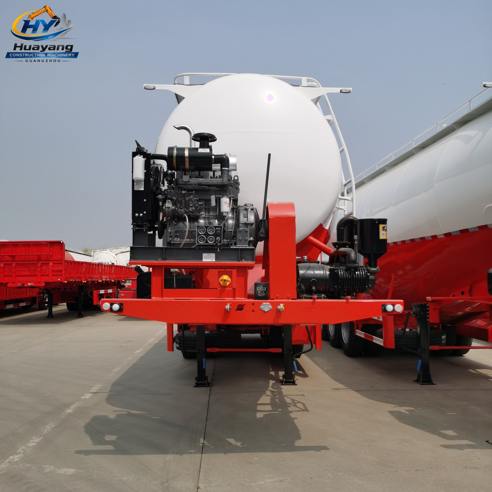 W Shape 60CBM Bulk Cement Tanker