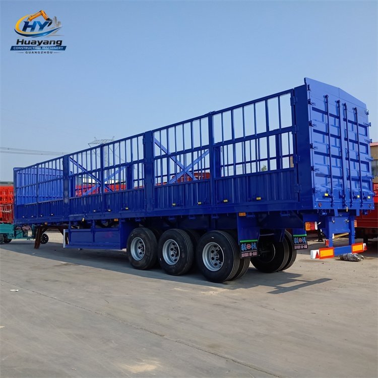 Fence Semi Trailer 60 Tons Cargo Transport Trailers