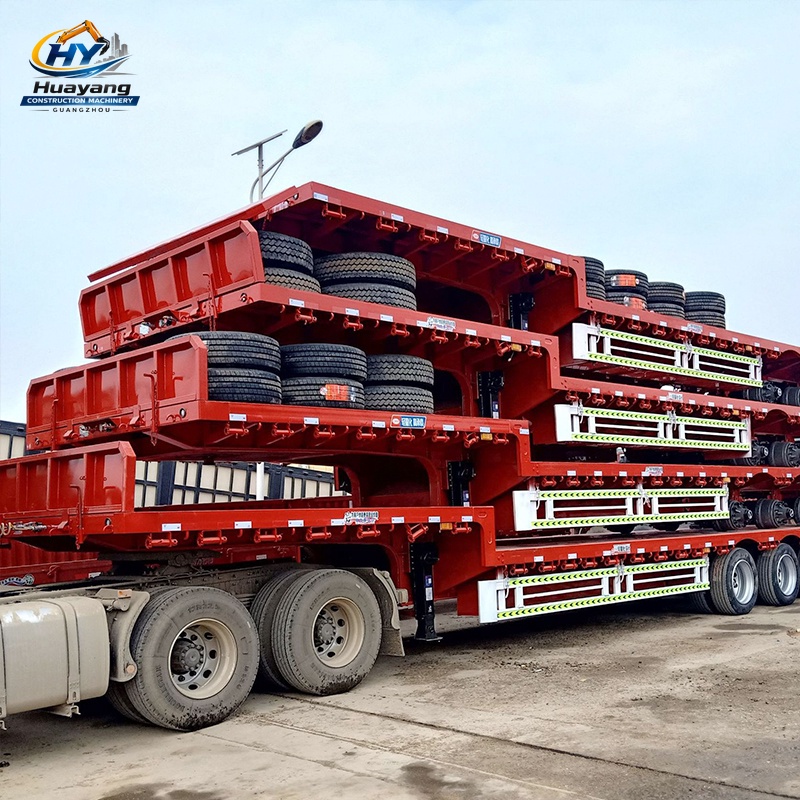 70 Ton 4 Axle Flatbed Trailer