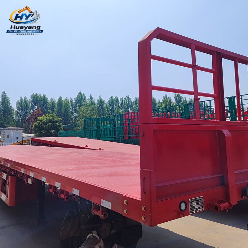 Heavy Truck 3 4 5 Axles Container Flatbed Trailer